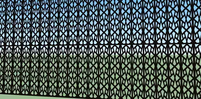 DECORATIVE FENCE PANEL SKETCHUP MODEL
