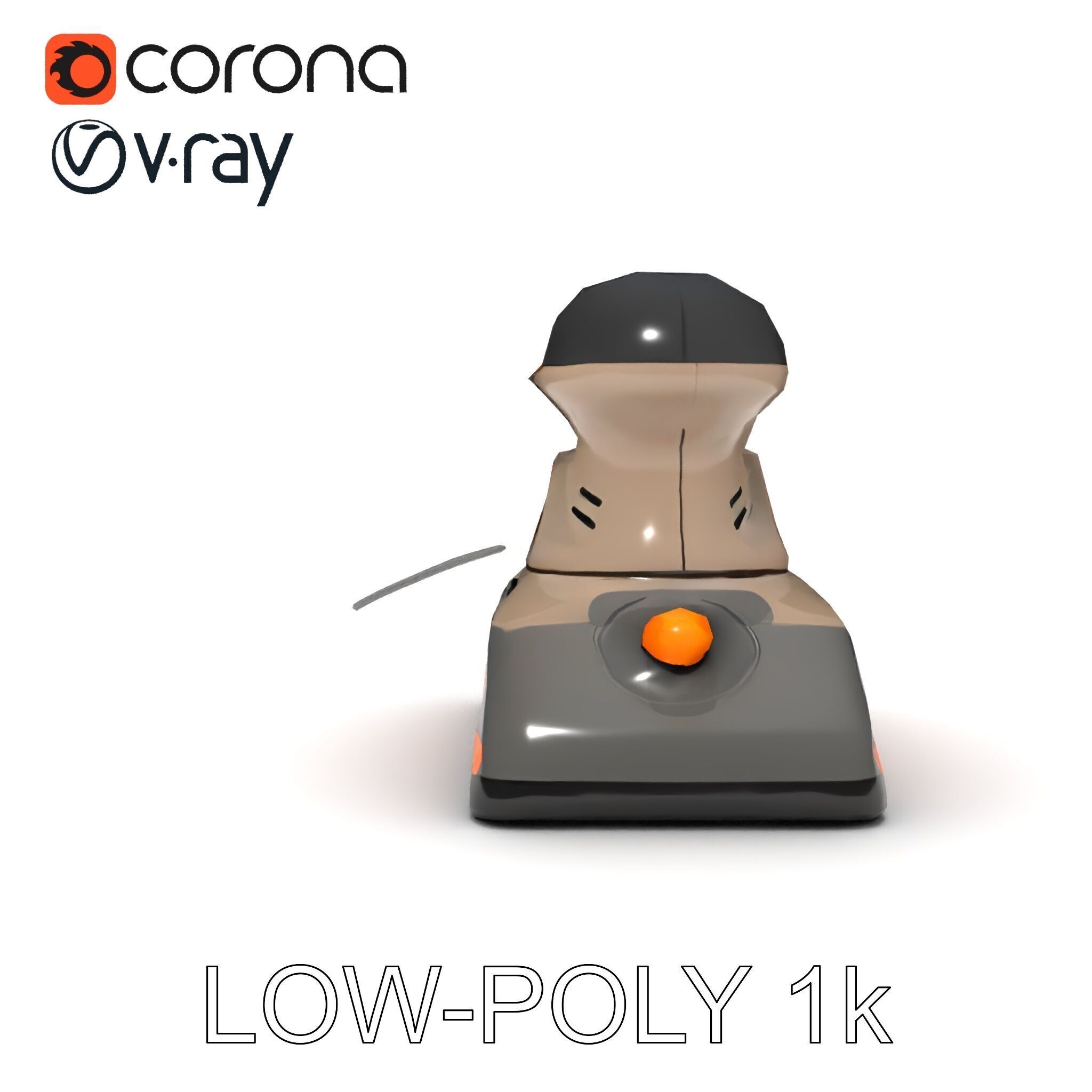 Electric Handheld Sander Model Pack Low-poly 3D model_24