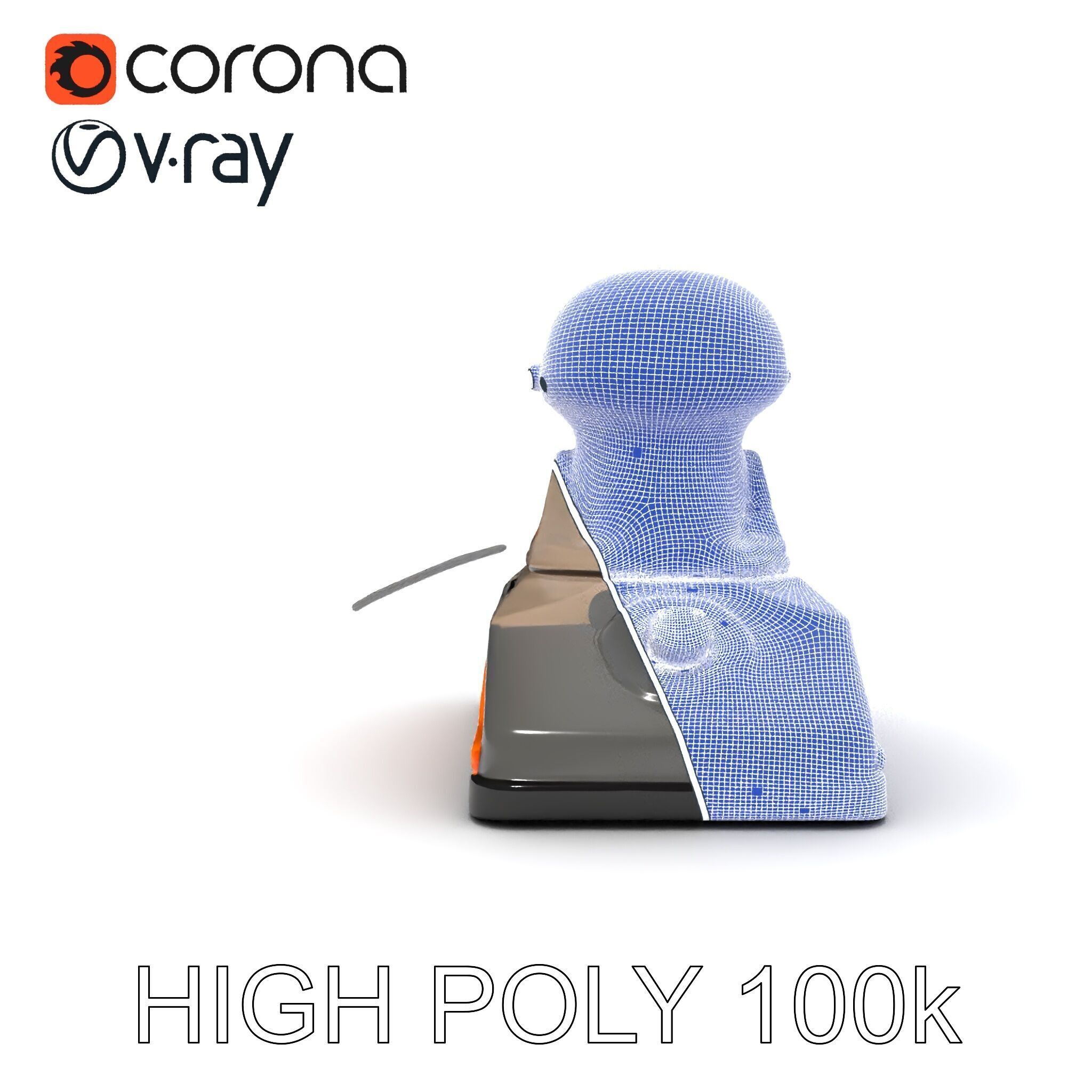 Electric Handheld Sander Model Pack Low-poly 3D model_22