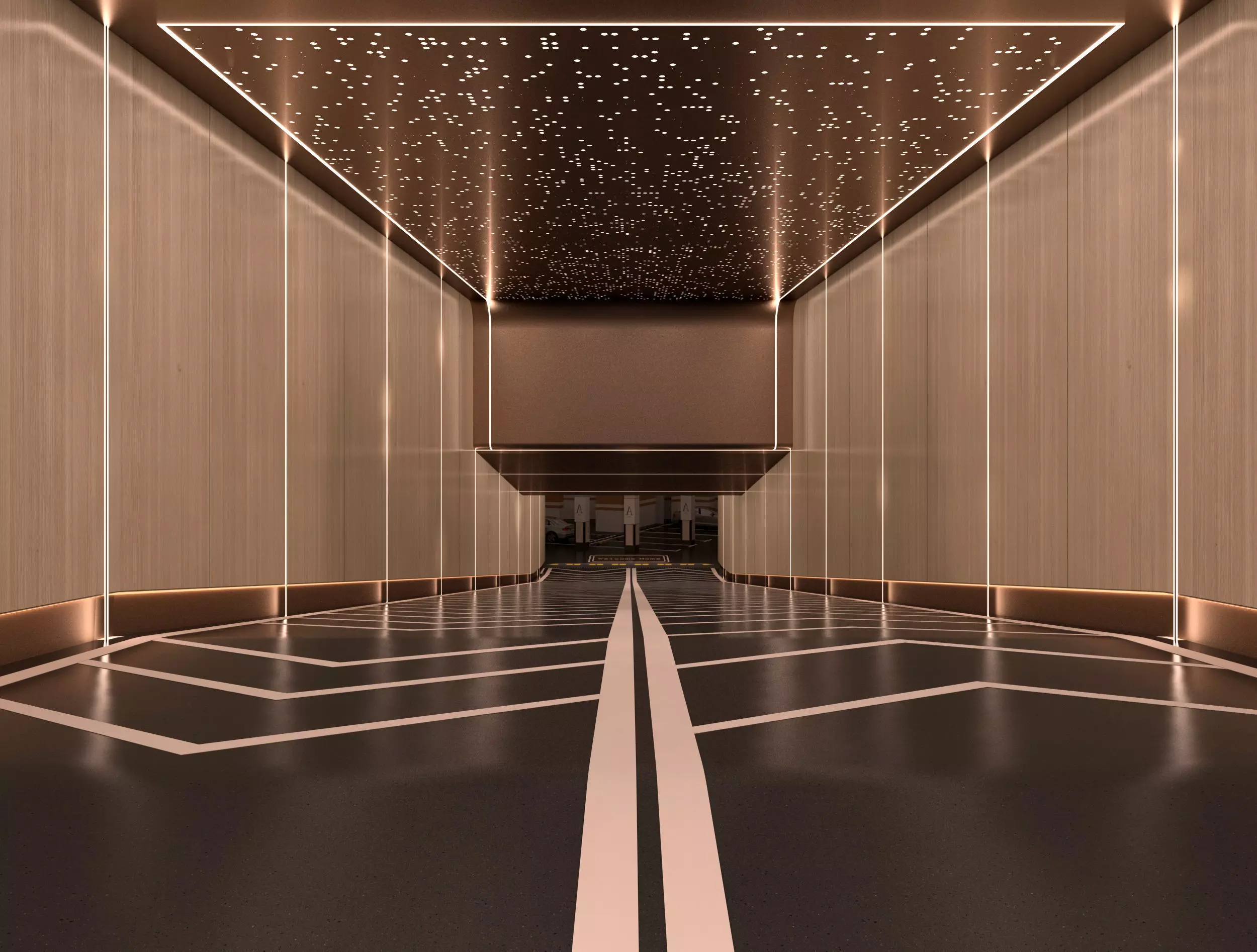 Entrance-Exit to the underground parking 3D model_0