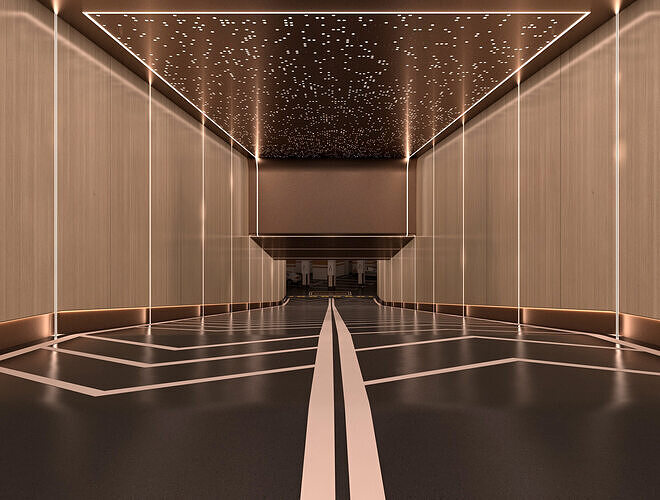 Entrance-Exit to the underground parking 3D model