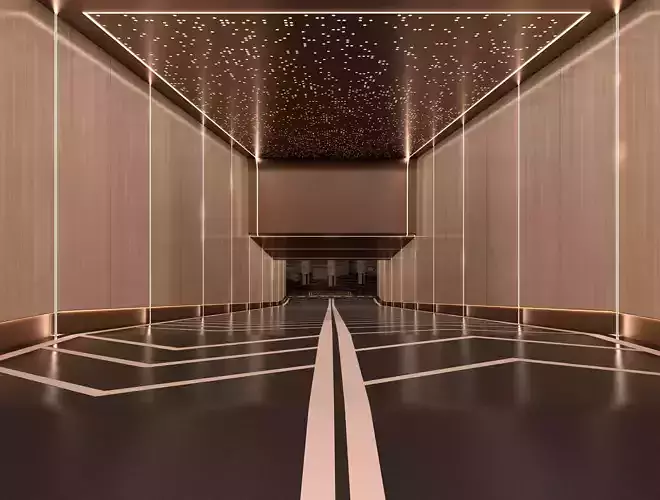 Entrance-Exit to the underground parking 3D model Entrance-Exit to the underground parking 3D model