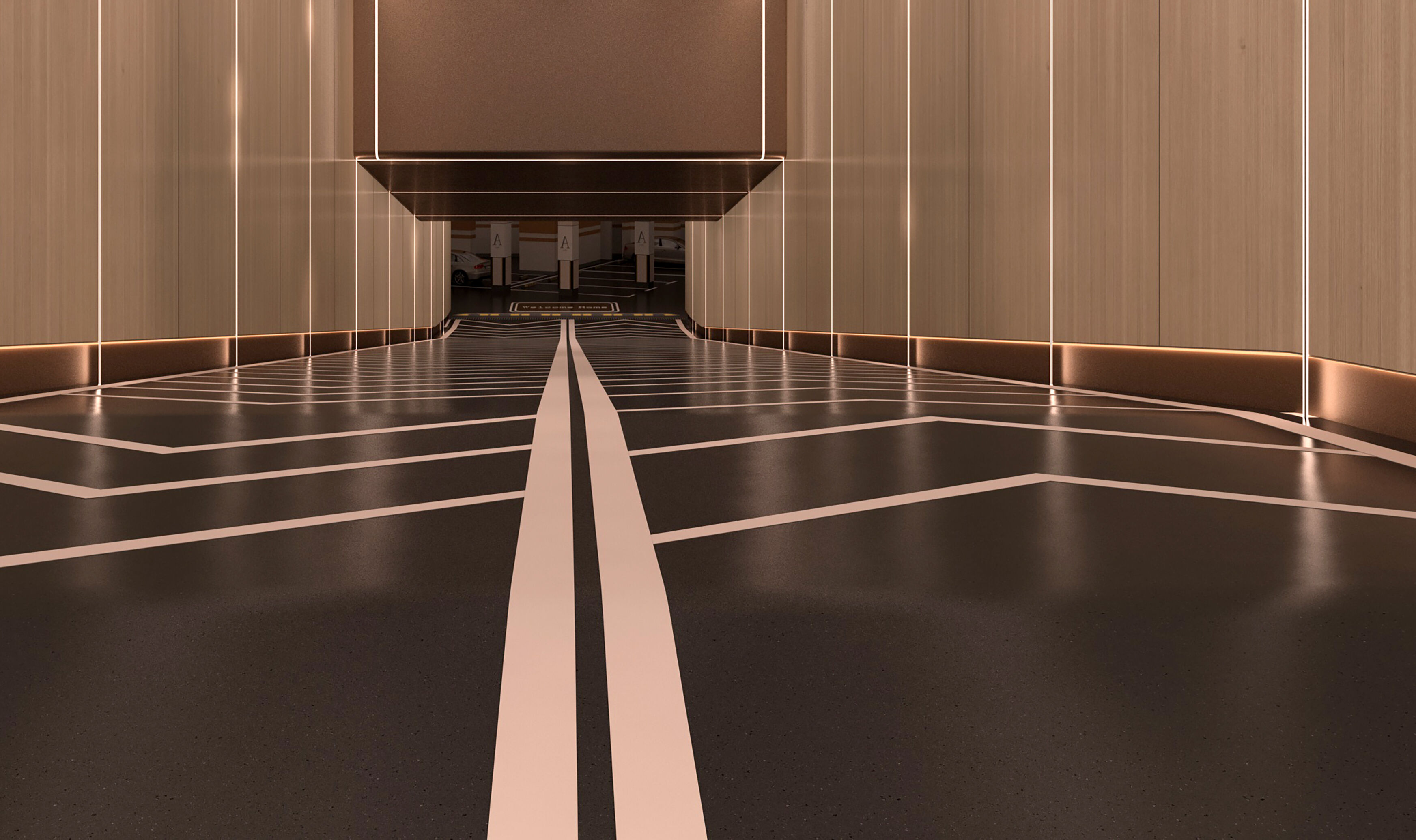 Entrance-Exit to the underground parking 3D model_2