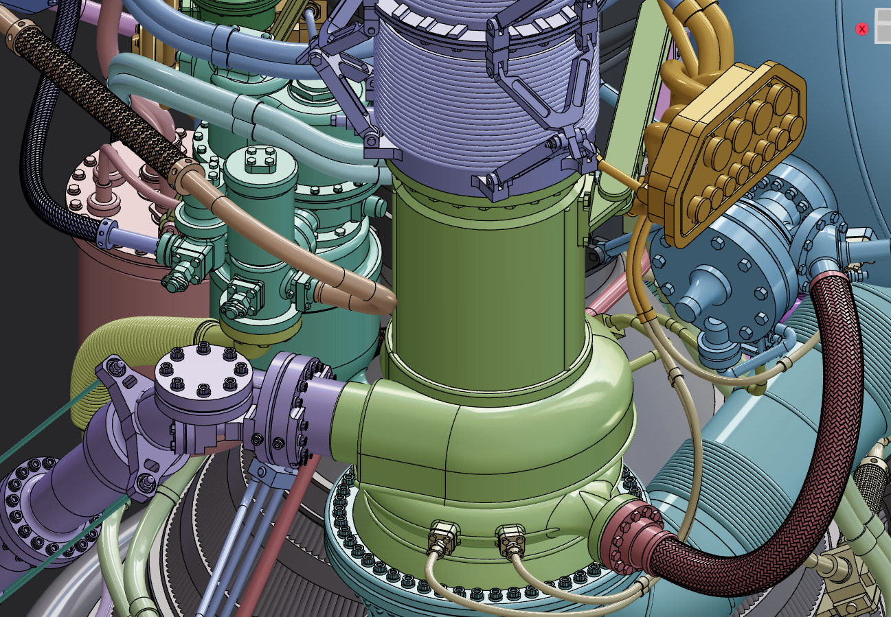 Rocketdyne J-2 Rocket Engine 3D print model_11