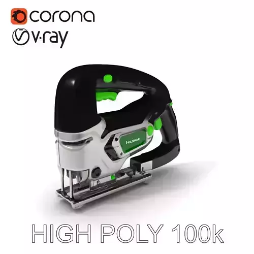 Cordless Electric Jigsaw D Model Pack Low-poly 3D model