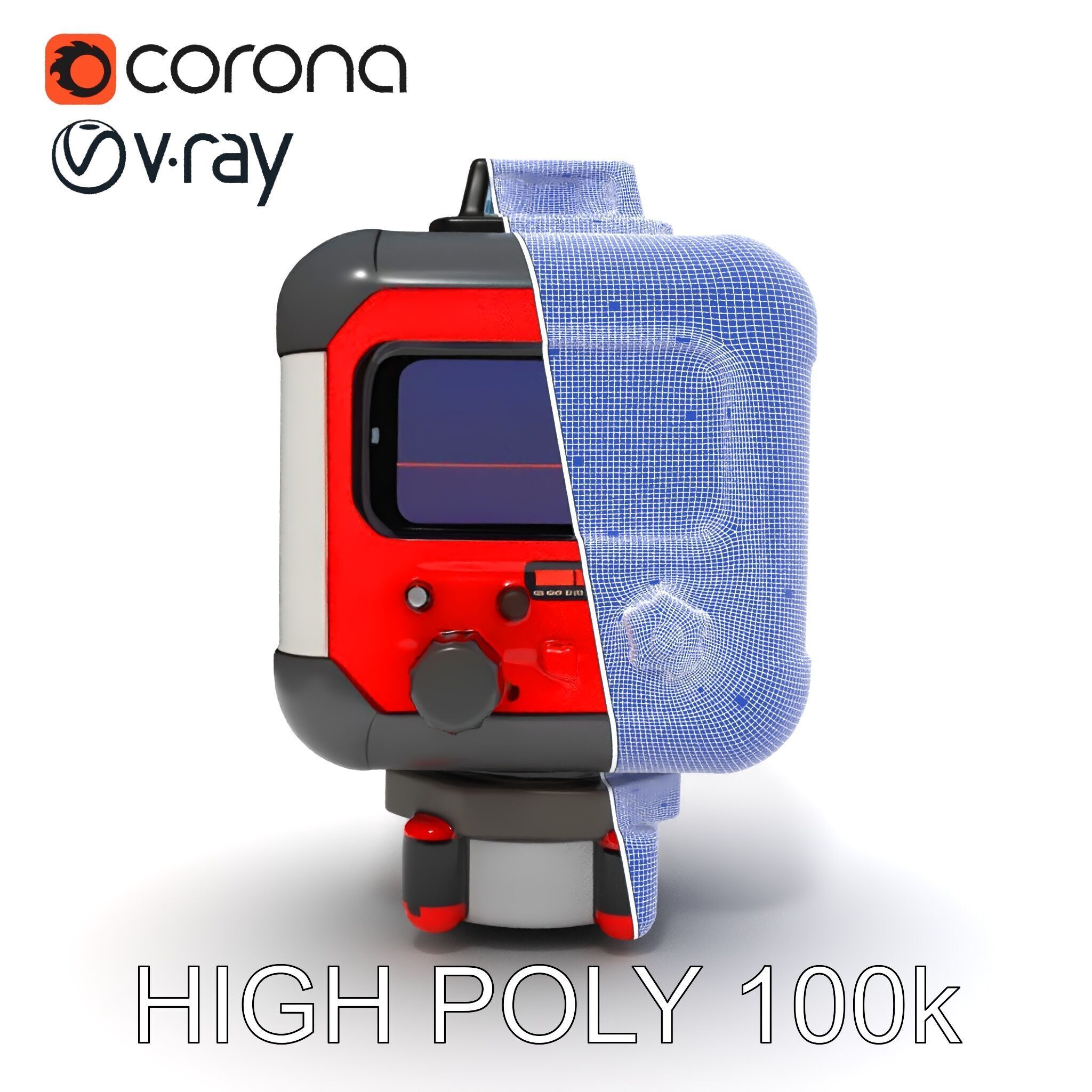 Precision Laser Level Model Pack for Construction and Design Low-poly 3D model_8