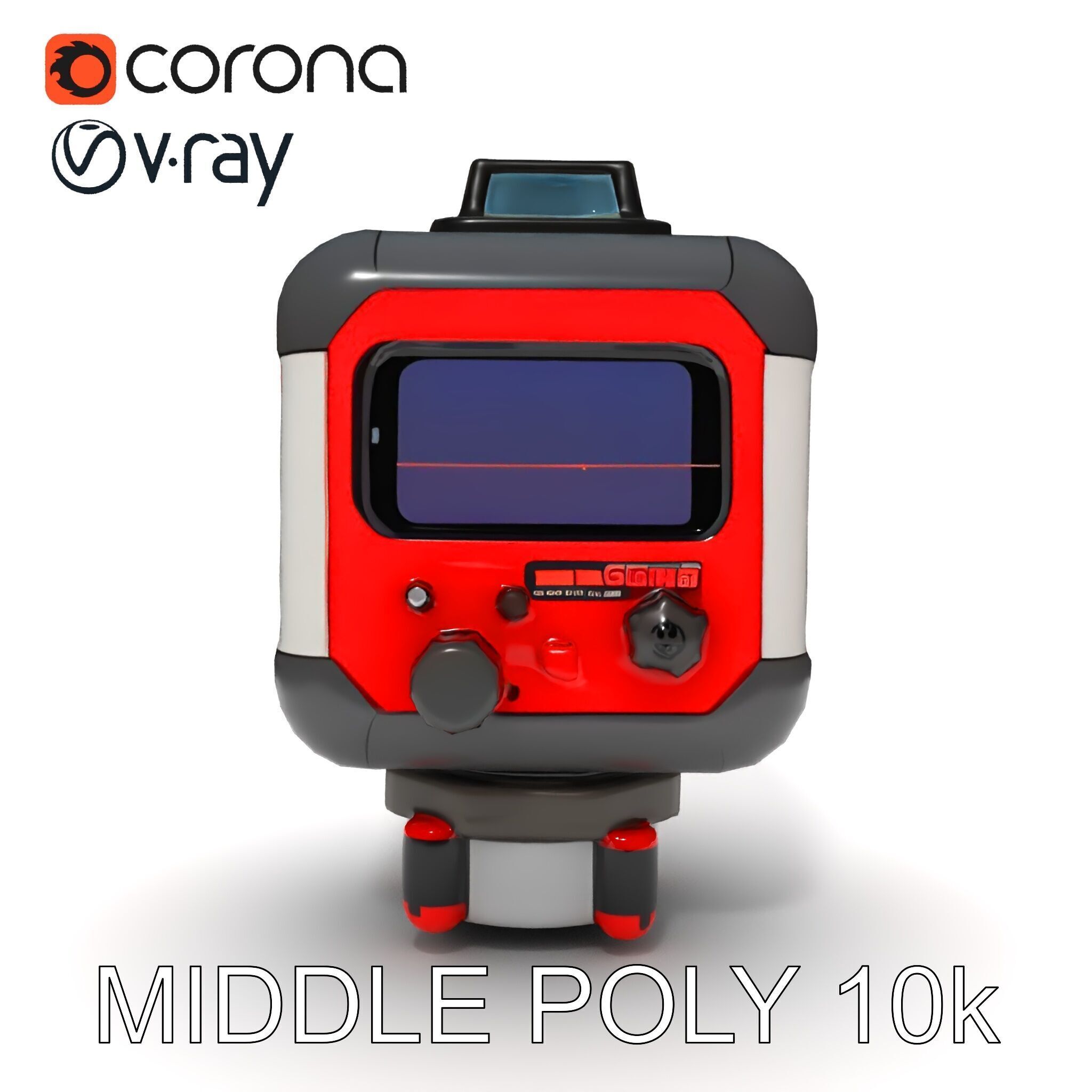Precision Laser Level Model Pack for Construction and Design Low-poly 3D model_20