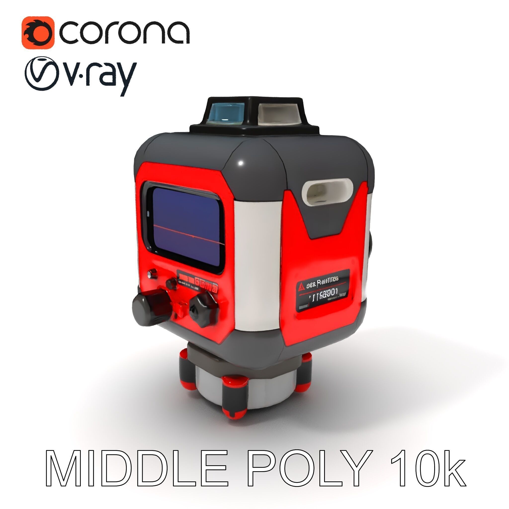 Precision Laser Level Model Pack for Construction and Design Low-poly 3D model_18