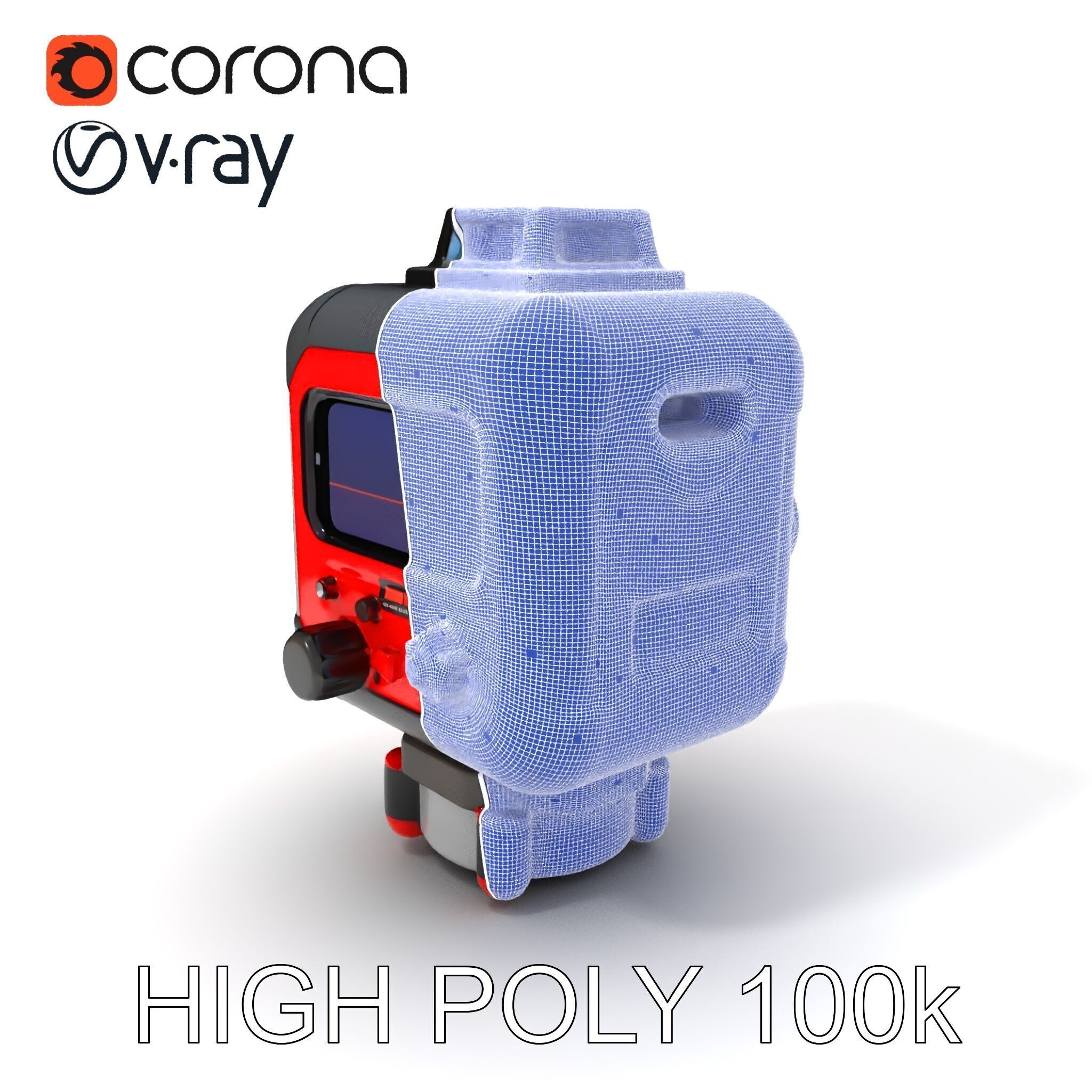 Precision Laser Level Model Pack for Construction and Design Low-poly 3D model_3