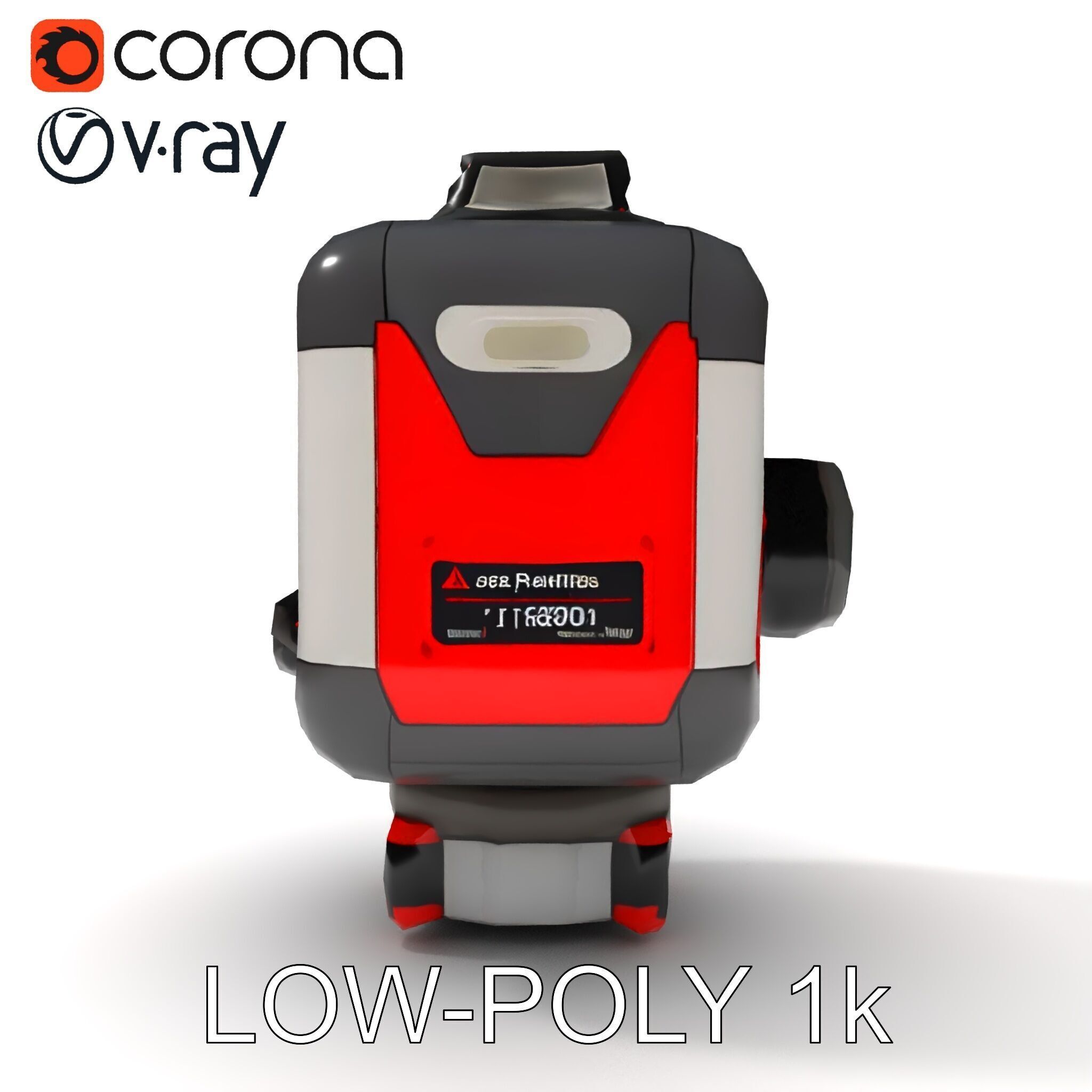 Precision Laser Level Model Pack for Construction and Design Low-poly 3D model_34