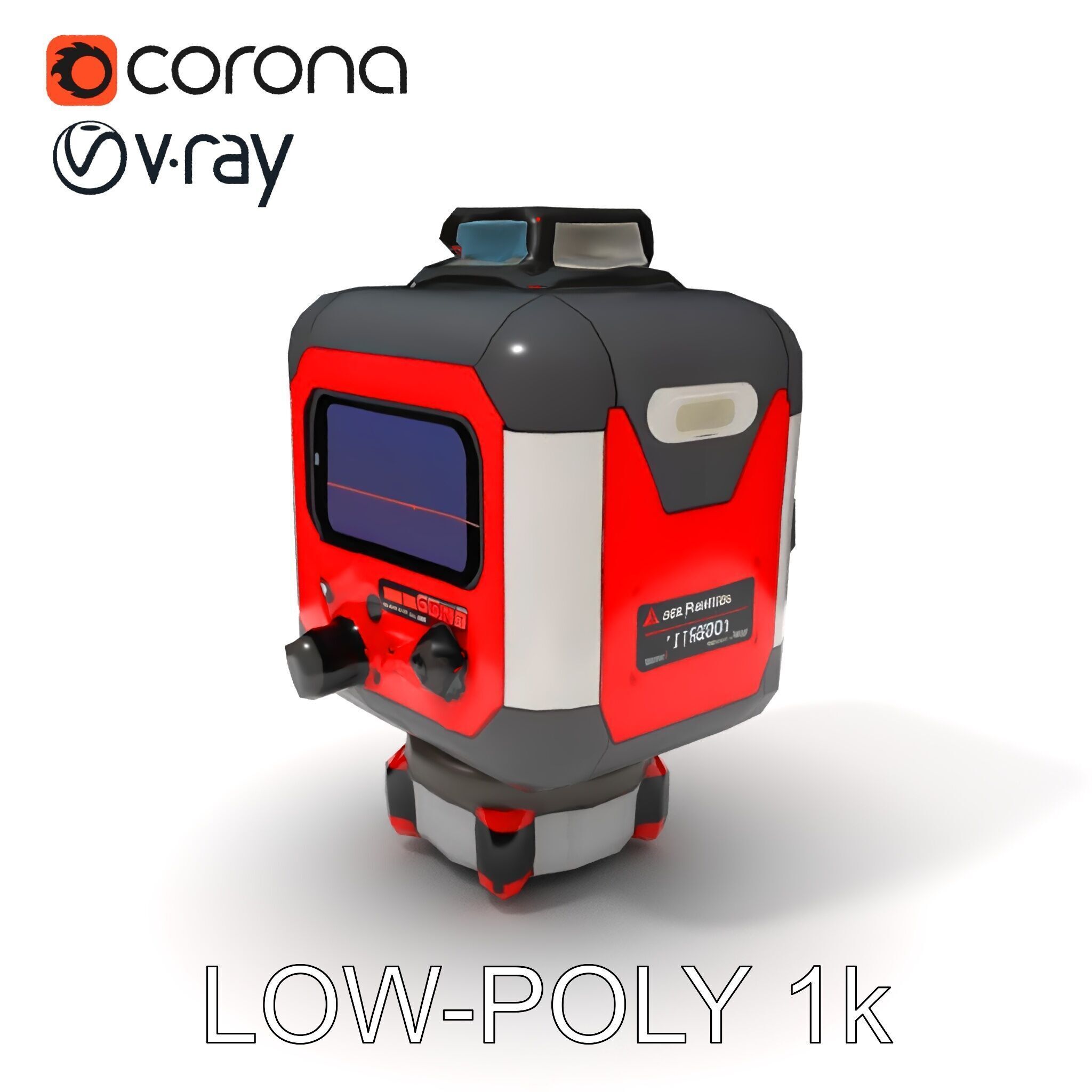 Precision Laser Level Model Pack for Construction and Design Low-poly 3D model_21