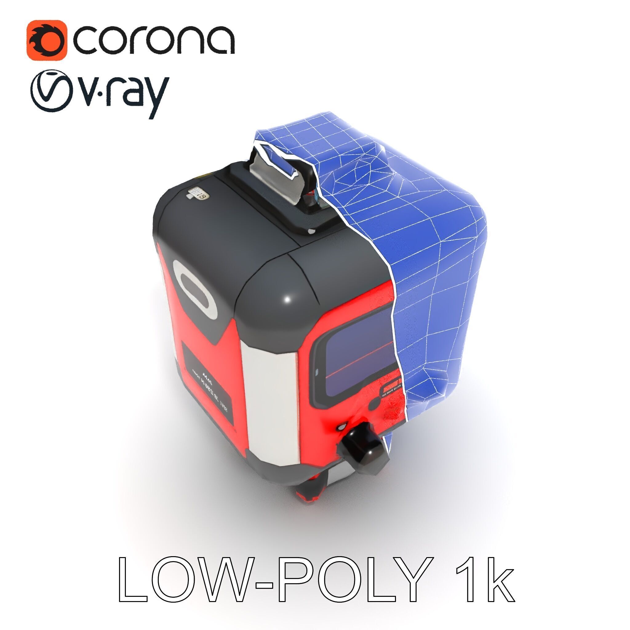 Precision Laser Level Model Pack for Construction and Design Low-poly 3D model_29