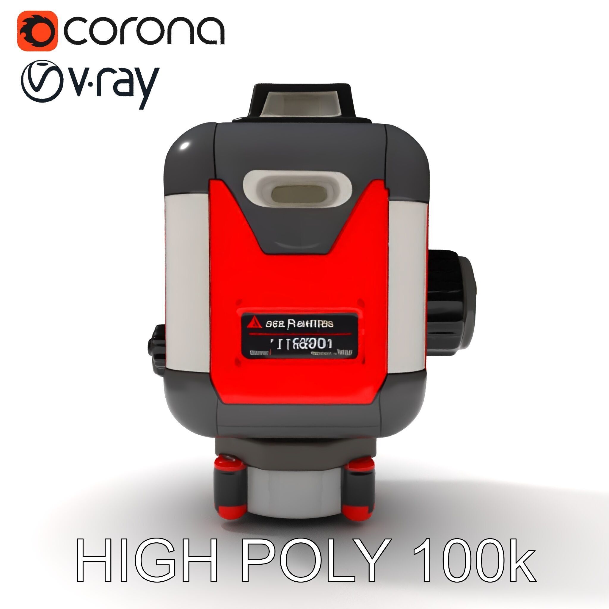 Precision Laser Level Model Pack for Construction and Design Low-poly 3D model_35