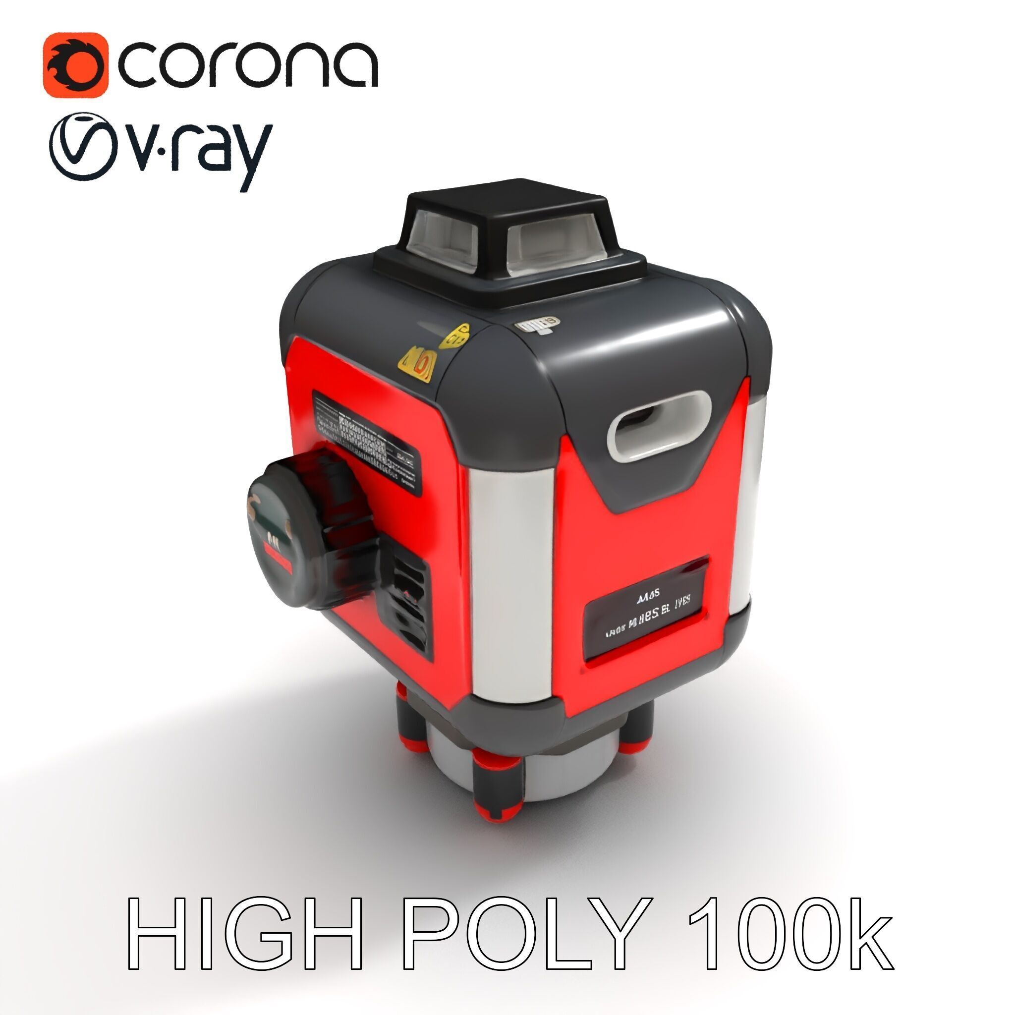 Precision Laser Level Model Pack for Construction and Design Low-poly 3D model_17