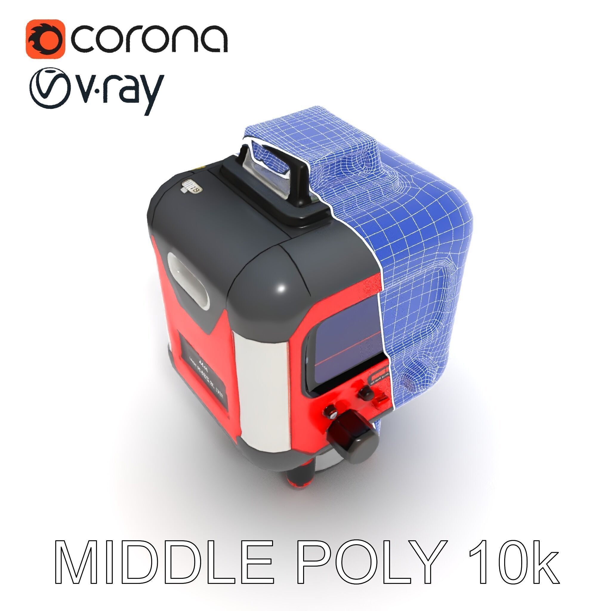 Precision Laser Level Model Pack for Construction and Design Low-poly 3D model_28