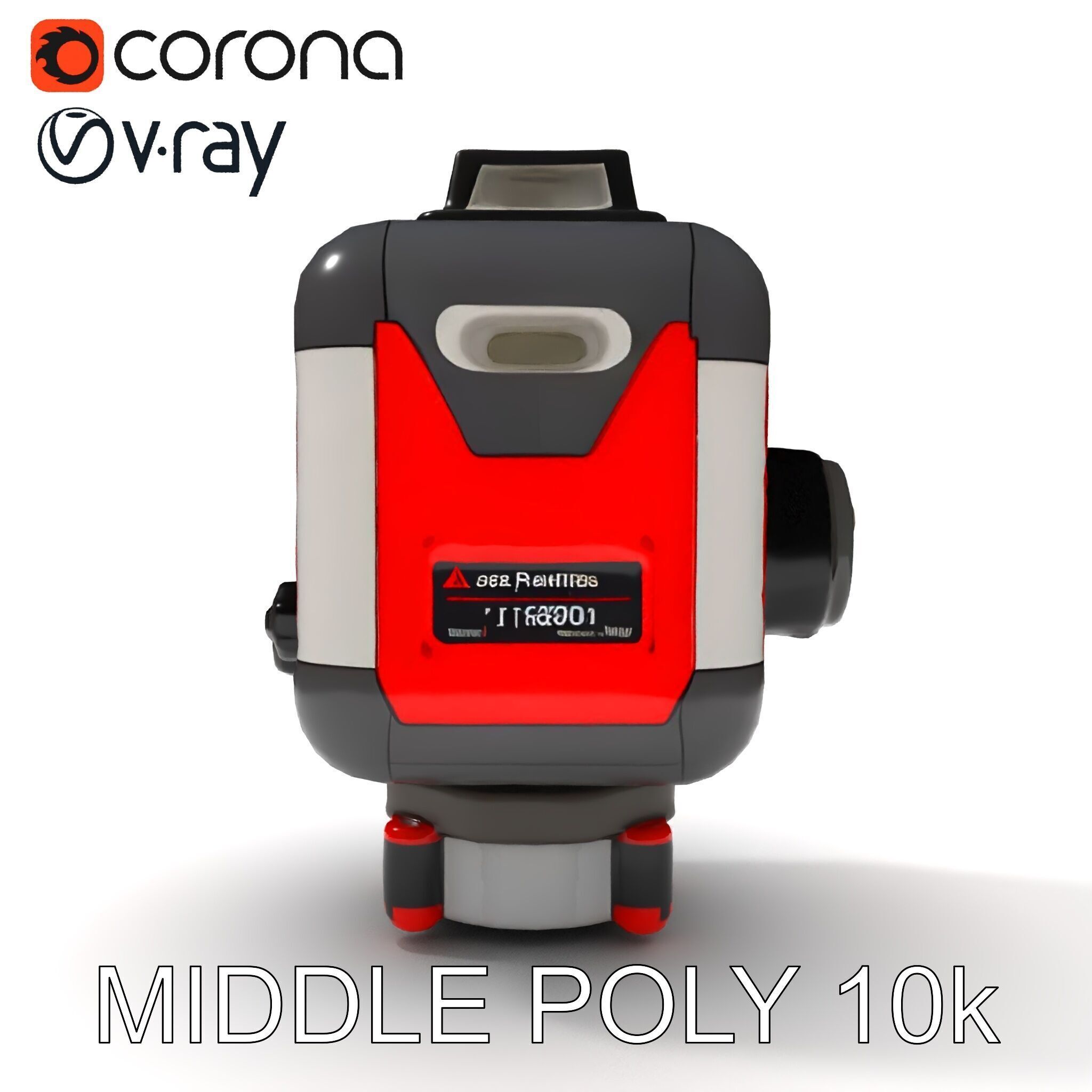 Precision Laser Level Model Pack for Construction and Design Low-poly 3D model_6