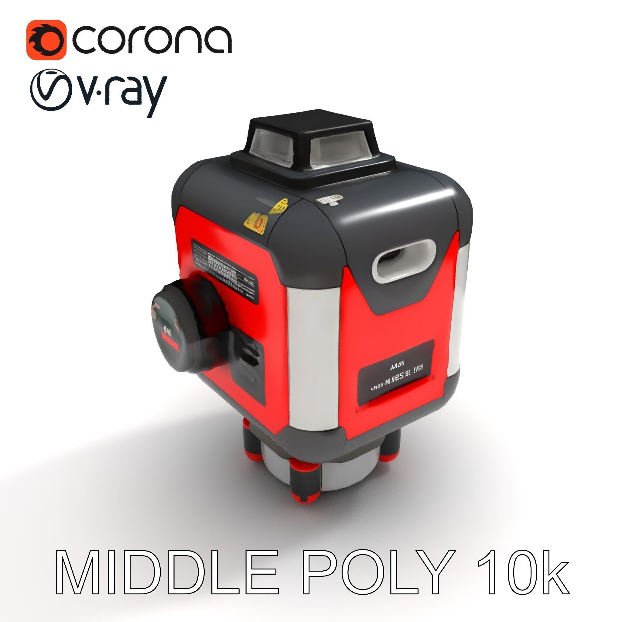Precision Laser Level Model Pack for Construction and Design Low-poly 3D model_33
