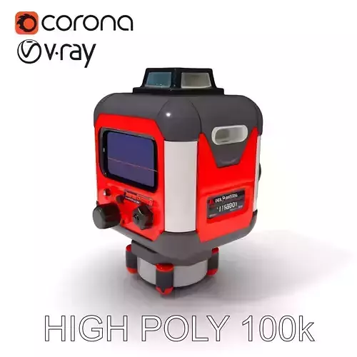 Precision Laser Level Model Pack for Construction and Design Low-poly 3D model