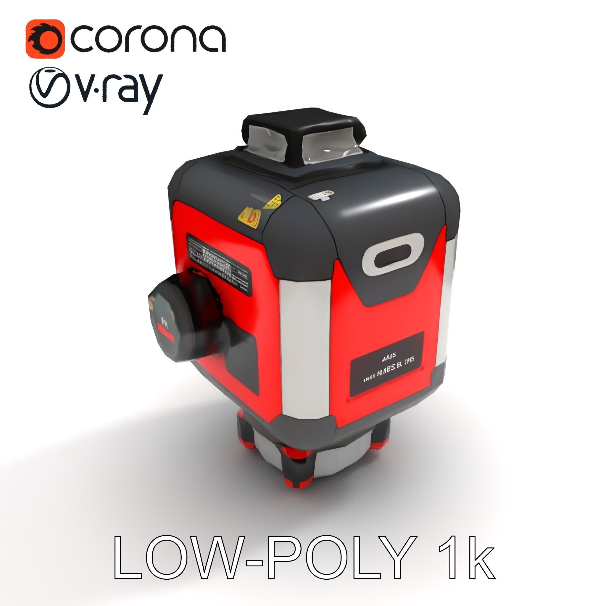 Precision Laser Level Model Pack for Construction and Design Low-poly 3D model_23