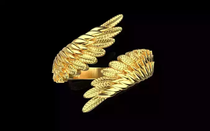 Angel wing ring model 1196