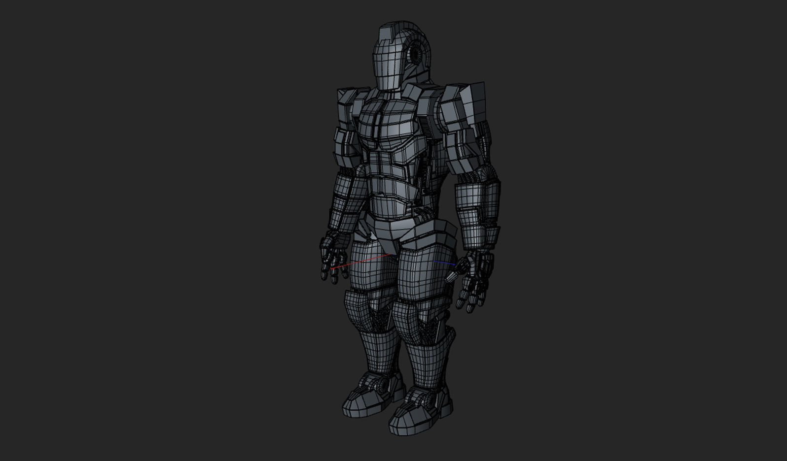 Robot soldier Free low-poly 3D model_6