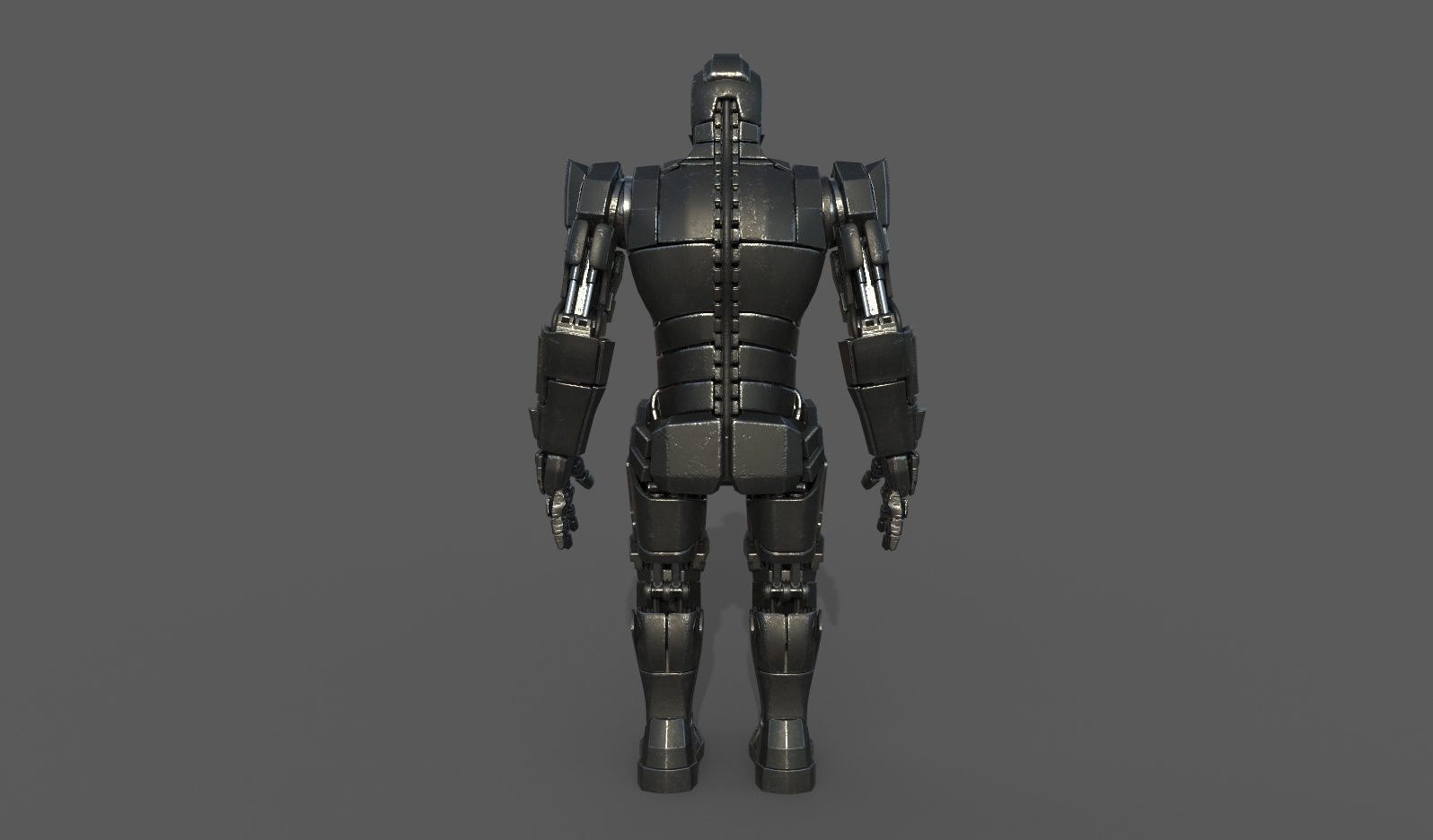 Robot soldier Free low-poly 3D model_5