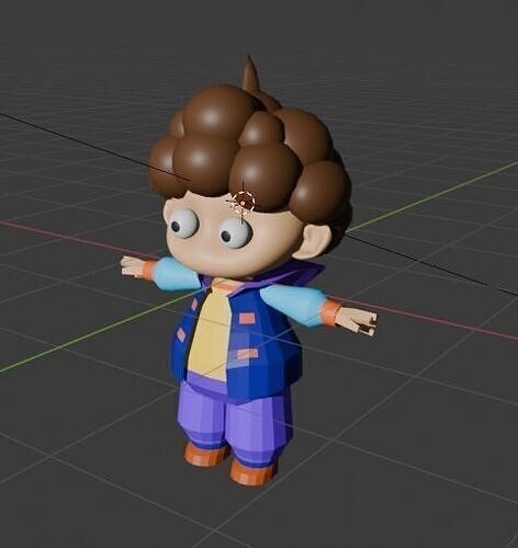 Jake 3D Low poly character Low-poly 3D model