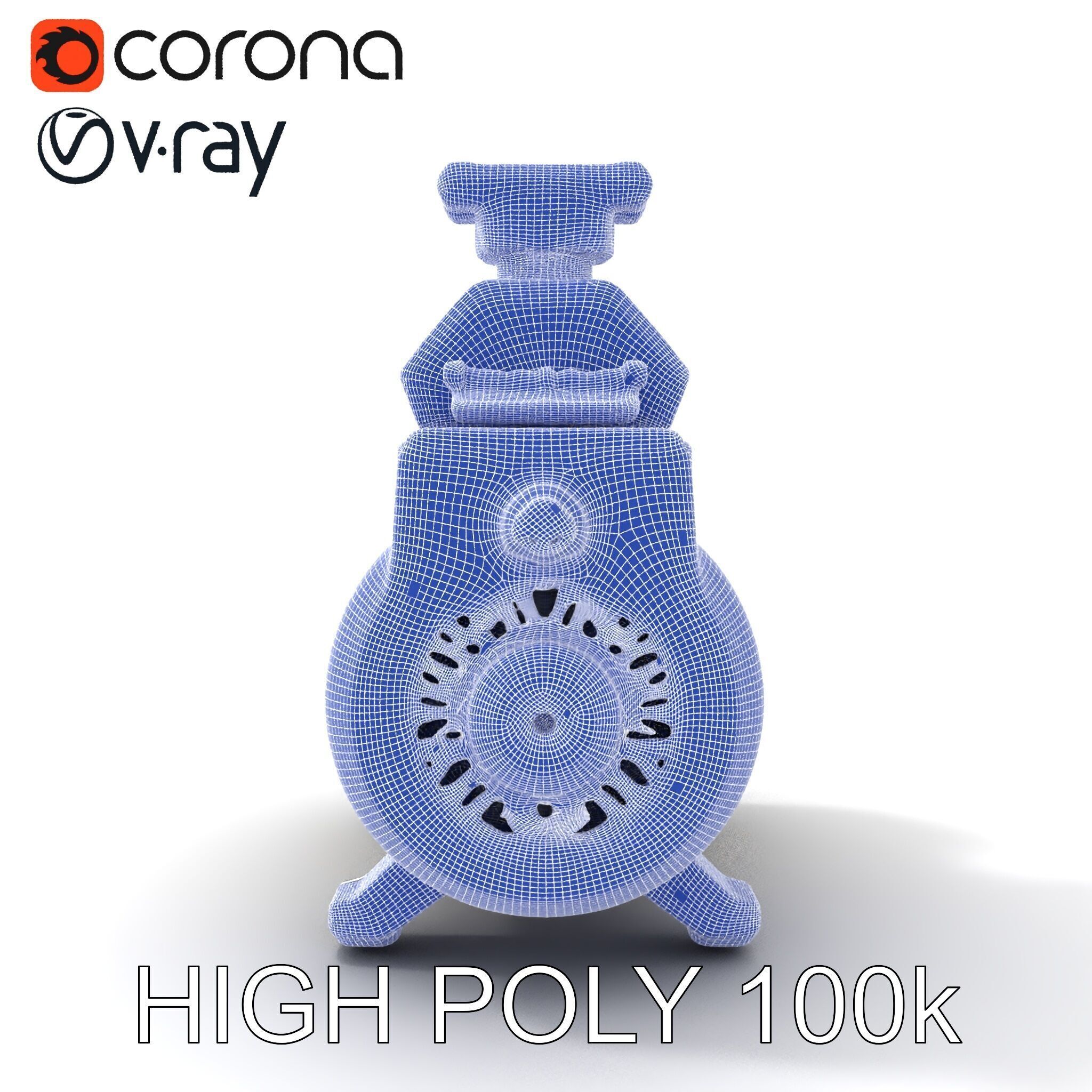 Portable Air Compressor Model Pack for D Rendering and Game D... Low-poly 3D model_32