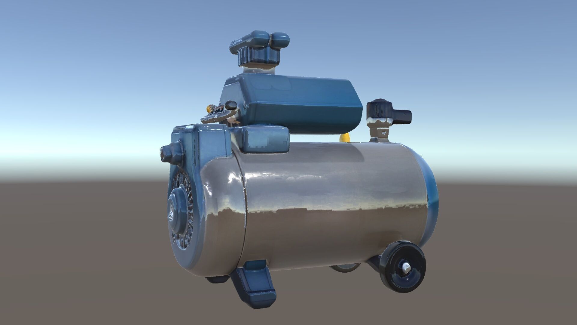 Portable Air Compressor Model Pack for D Rendering and Game D... Low-poly 3D model_5