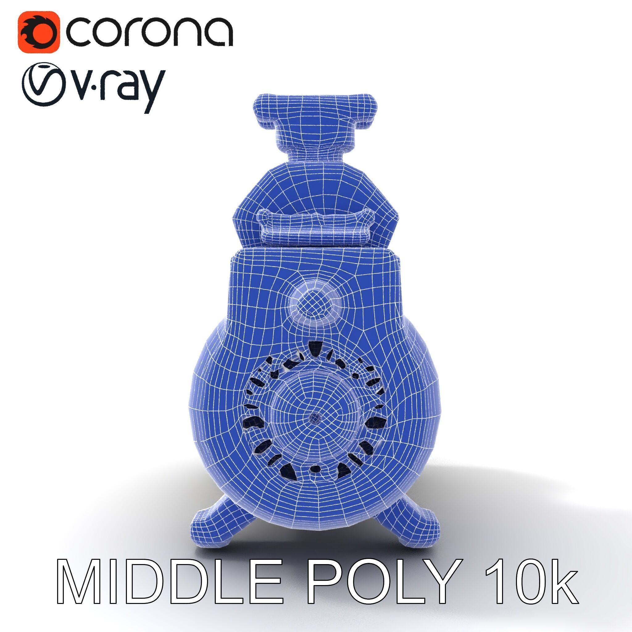 Portable Air Compressor Model Pack for D Rendering and Game D... Low-poly 3D model_6