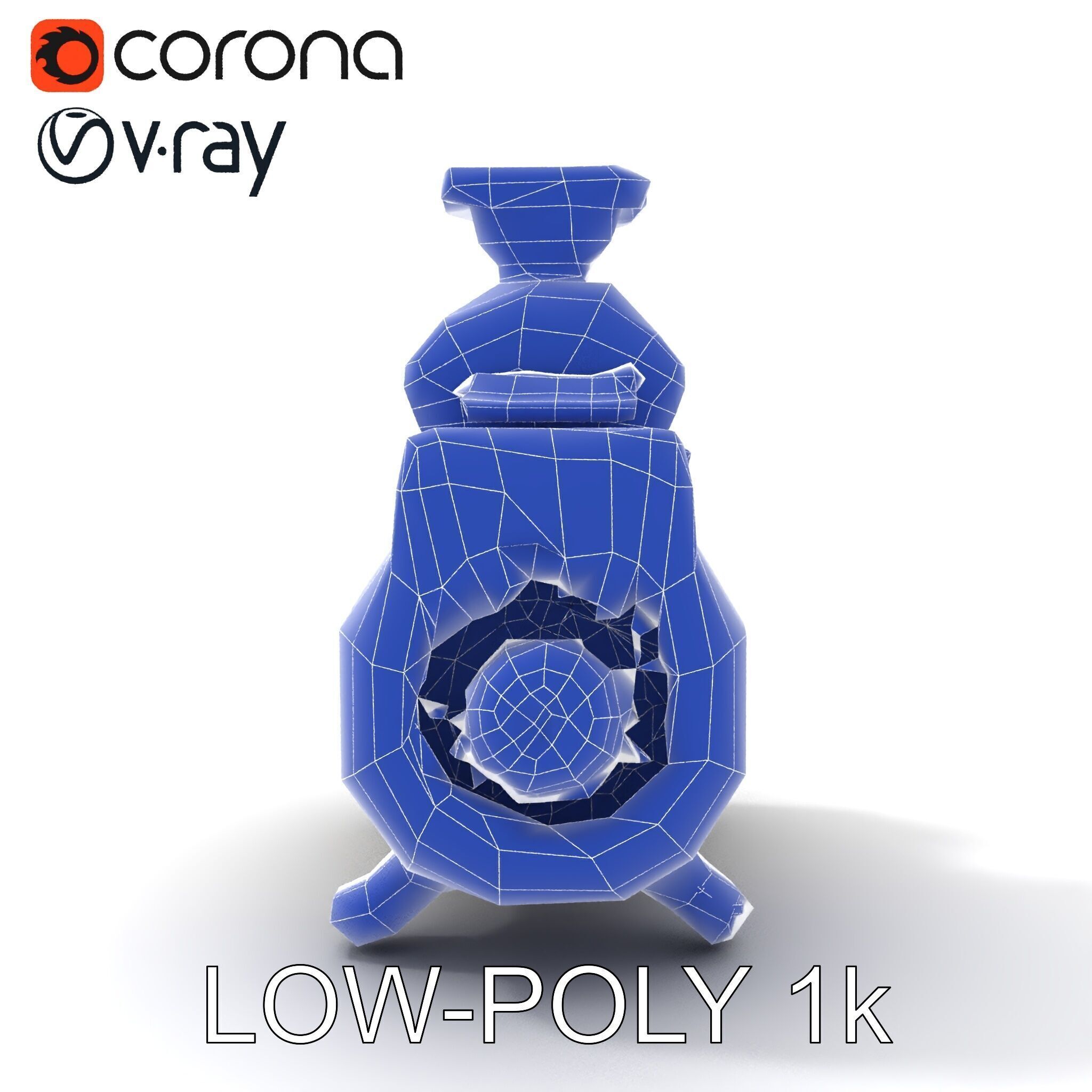 Portable Air Compressor Model Pack for D Rendering and Game D... Low-poly 3D model_15