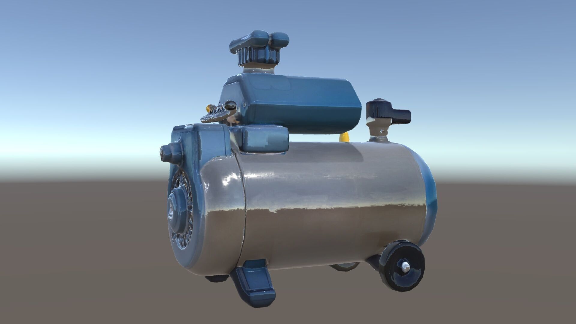 Portable Air Compressor Model Pack for D Rendering and Game D... Low-poly 3D model_21