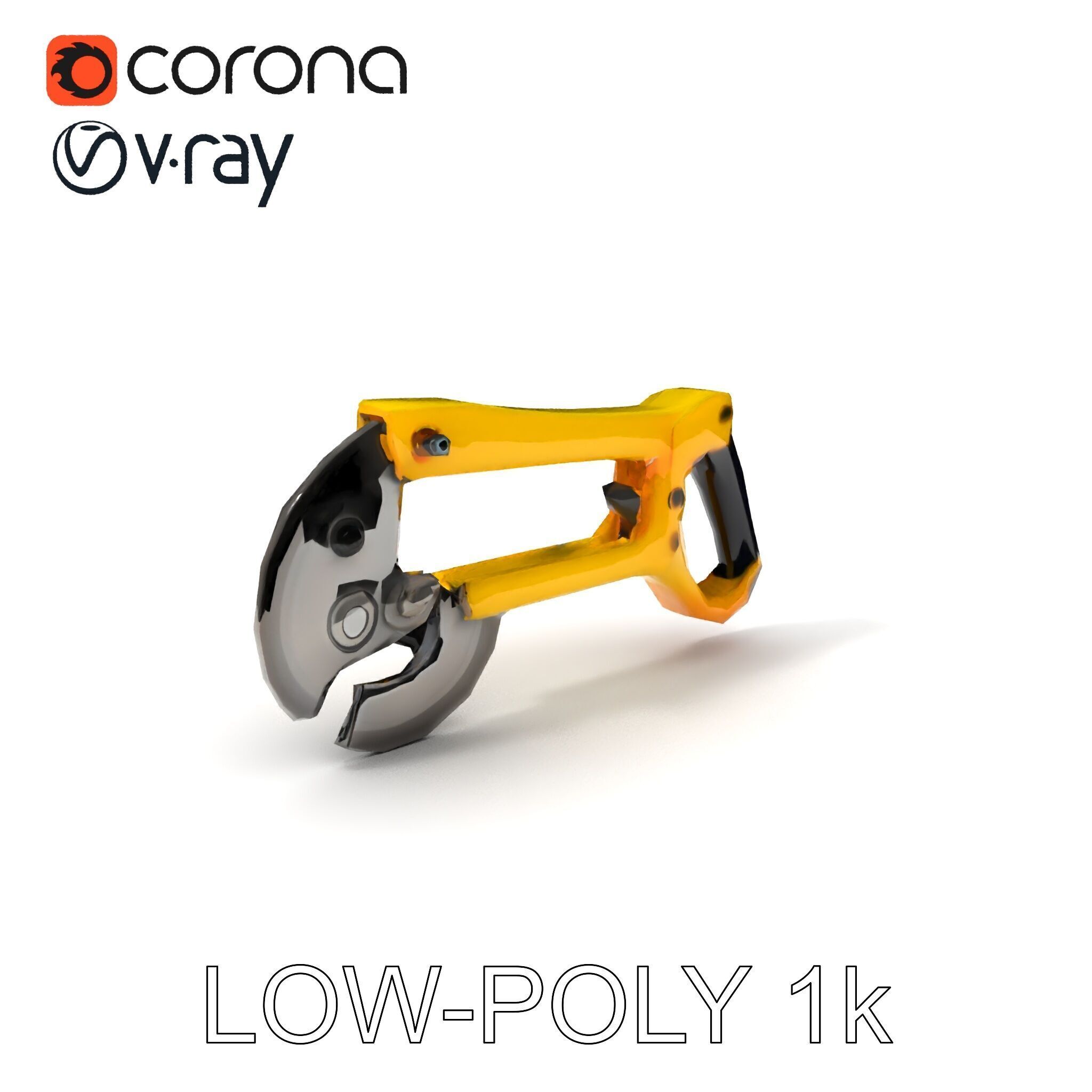 HeavyDuty Bolt Cutter D Model Pack Low-poly 3D model_18