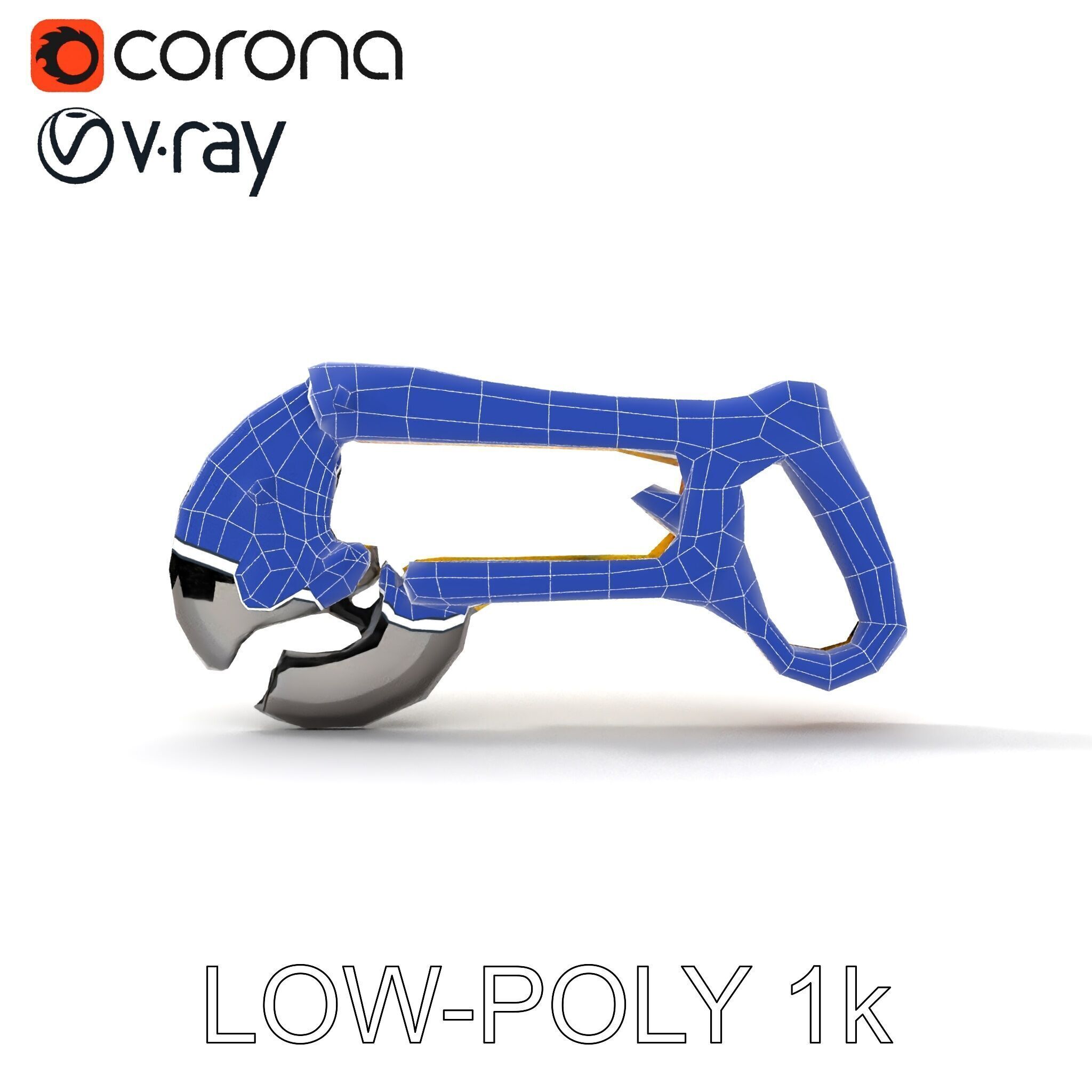 HeavyDuty Bolt Cutter D Model Pack Low-poly 3D model_27