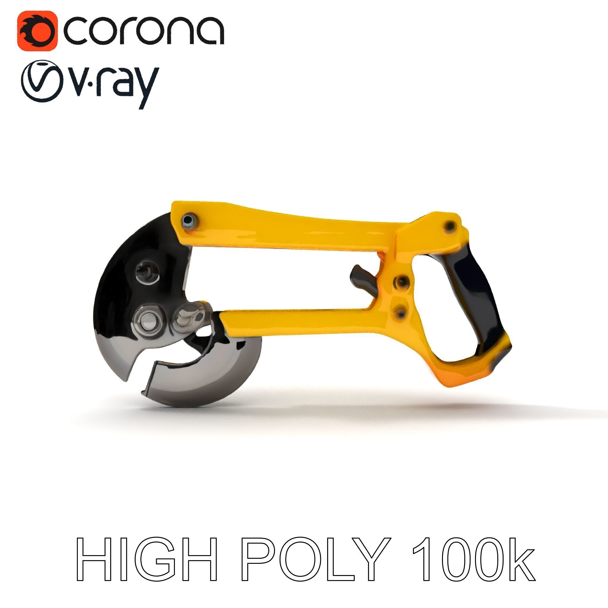 HeavyDuty Bolt Cutter D Model Pack Low-poly 3D model_35