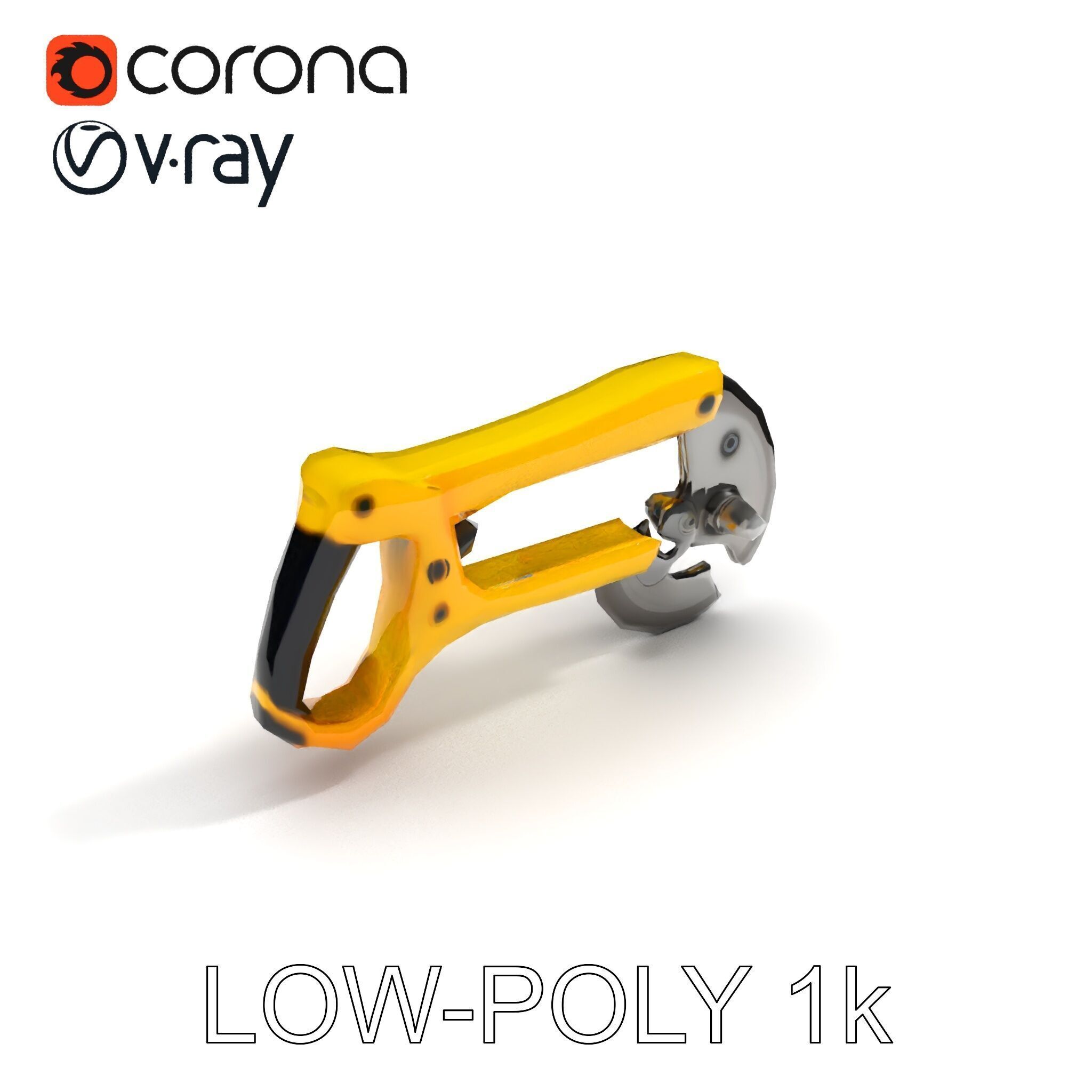 HeavyDuty Bolt Cutter D Model Pack Low-poly 3D model_33
