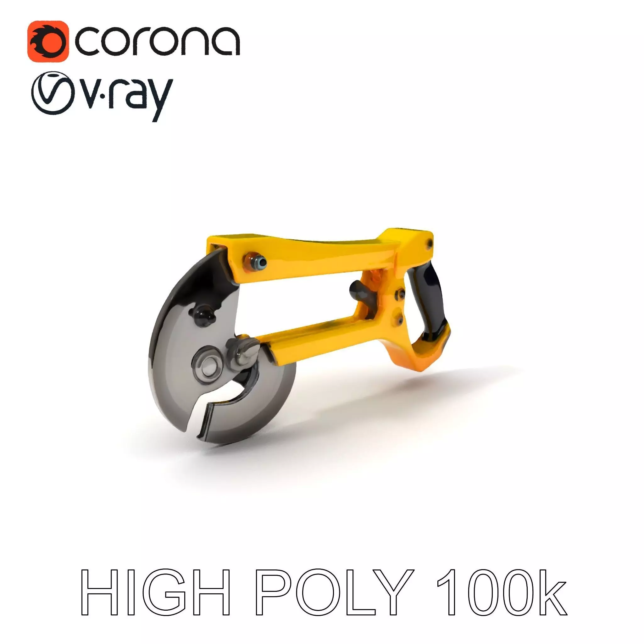 HeavyDuty Bolt Cutter D Model Pack Low-poly 3D model_0