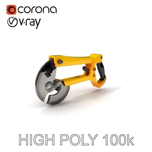 HeavyDuty Bolt Cutter D Model Pack Low-poly 3D model