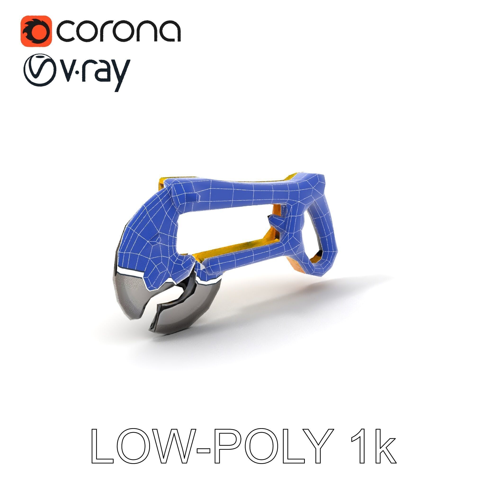 HeavyDuty Bolt Cutter D Model Pack Low-poly 3D model_20