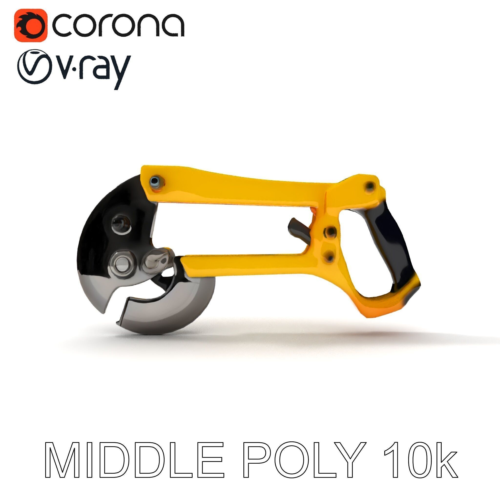 HeavyDuty Bolt Cutter D Model Pack Low-poly 3D model_6
