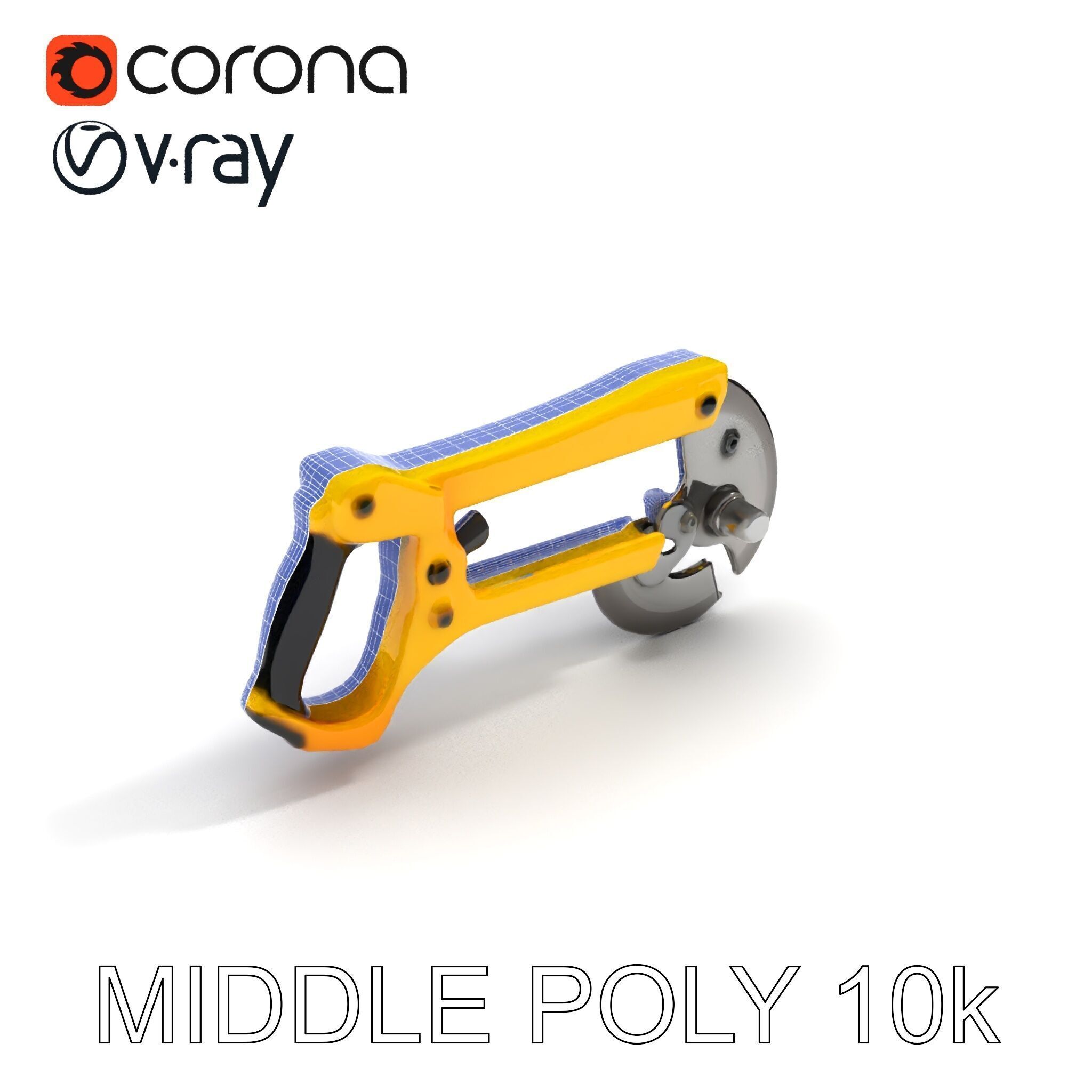 HeavyDuty Bolt Cutter D Model Pack Low-poly 3D model_12