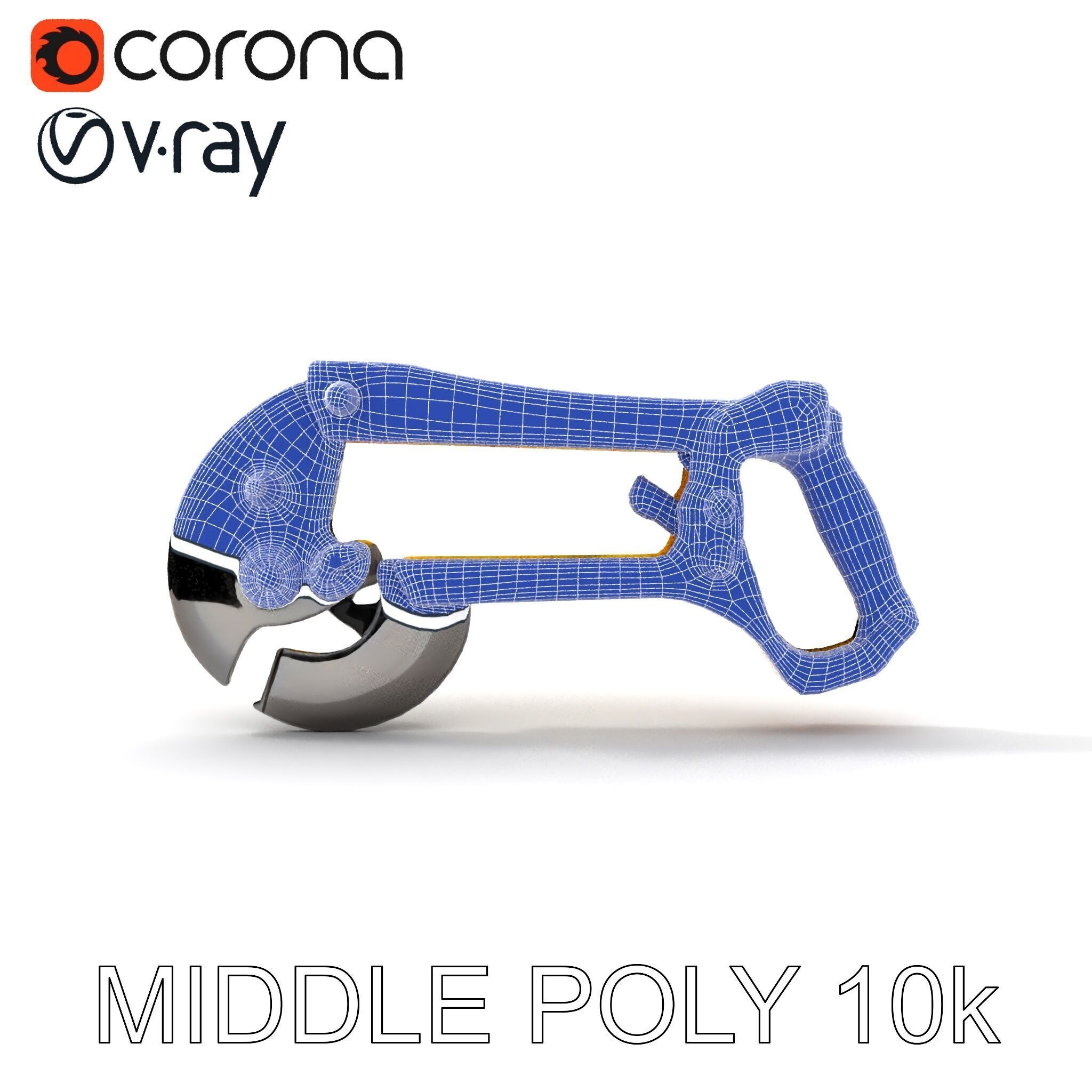 HeavyDuty Bolt Cutter D Model Pack Low-poly 3D model_22