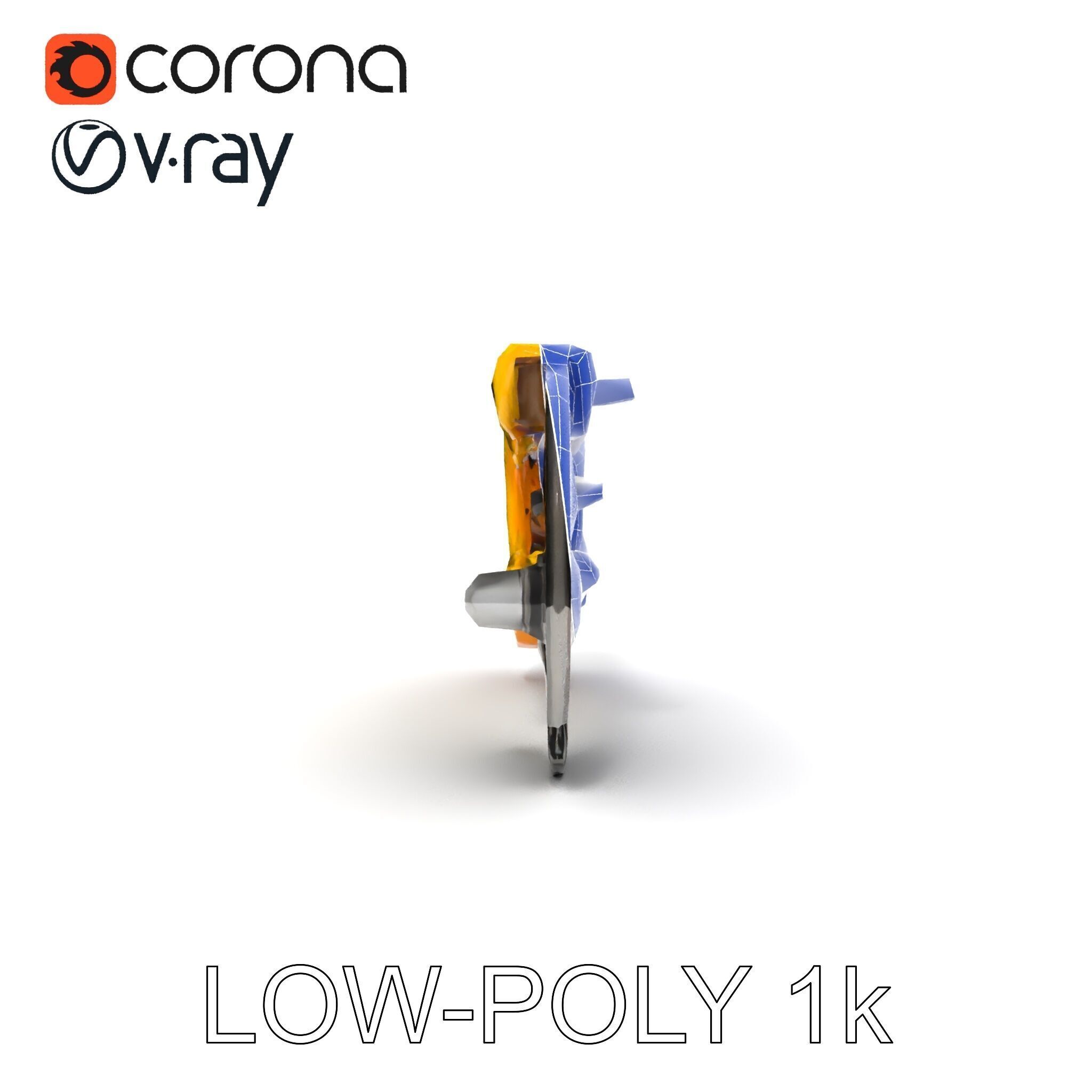HeavyDuty Bolt Cutter D Model Pack Low-poly 3D model_30