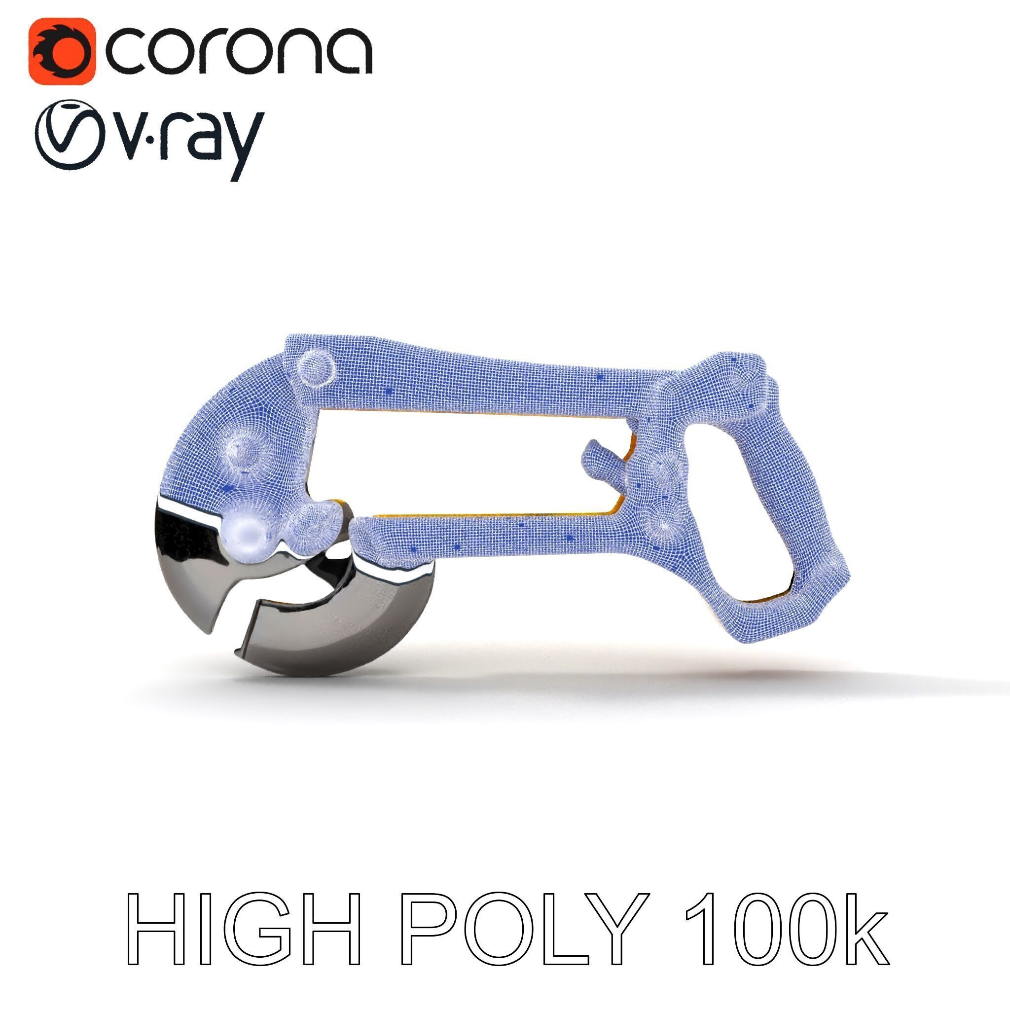 HeavyDuty Bolt Cutter D Model Pack Low-poly 3D model_8