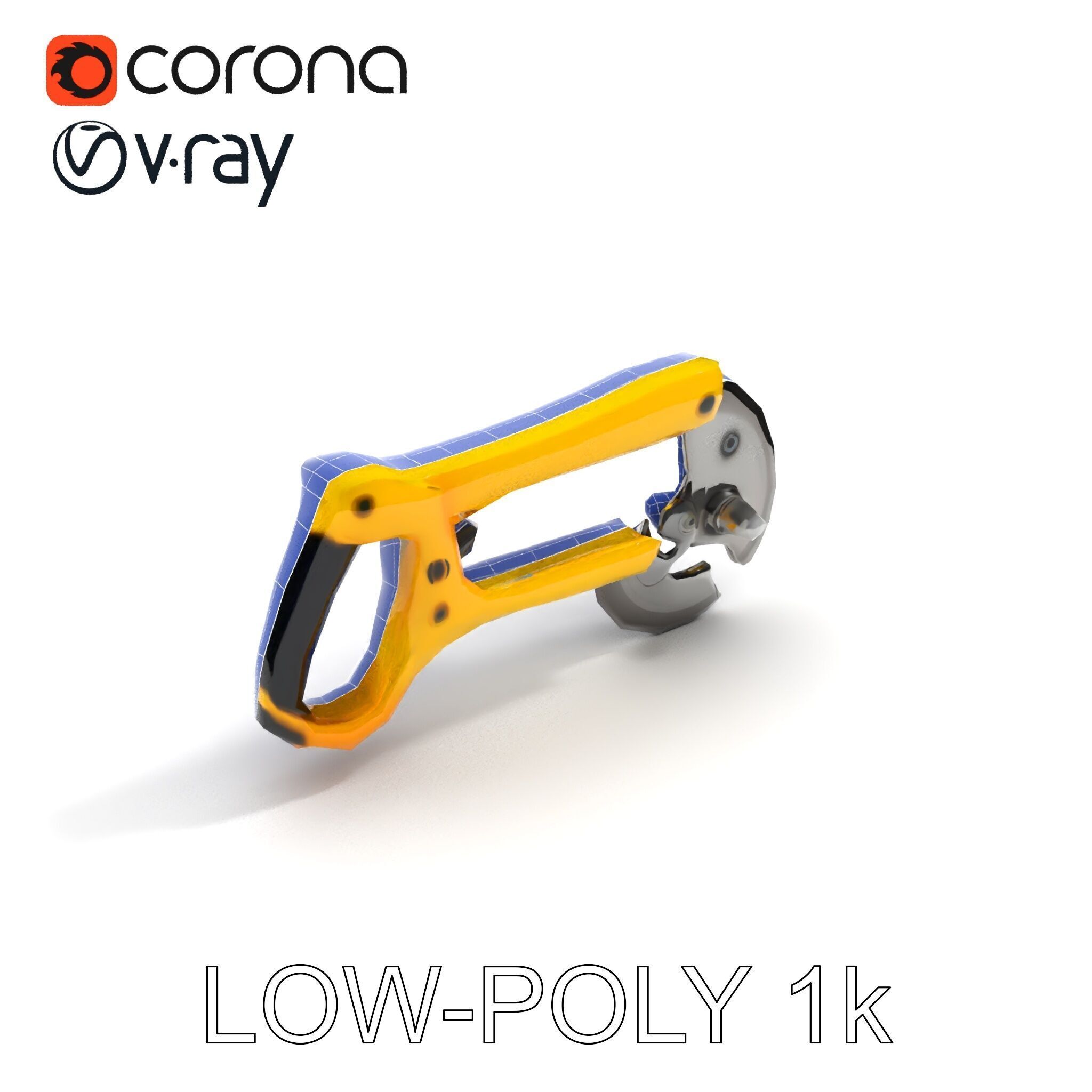 HeavyDuty Bolt Cutter D Model Pack Low-poly 3D model_23