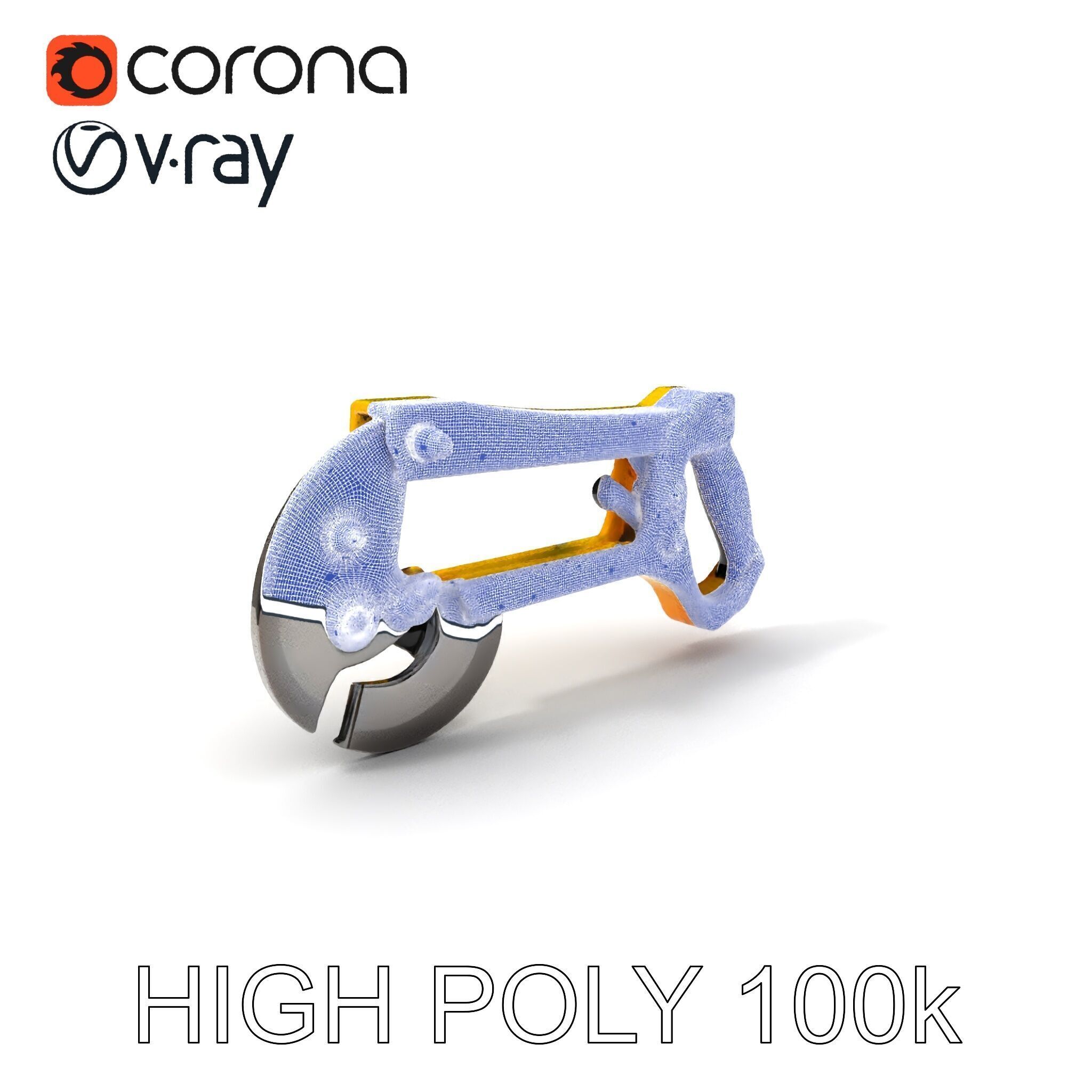 HeavyDuty Bolt Cutter D Model Pack Low-poly 3D model_3