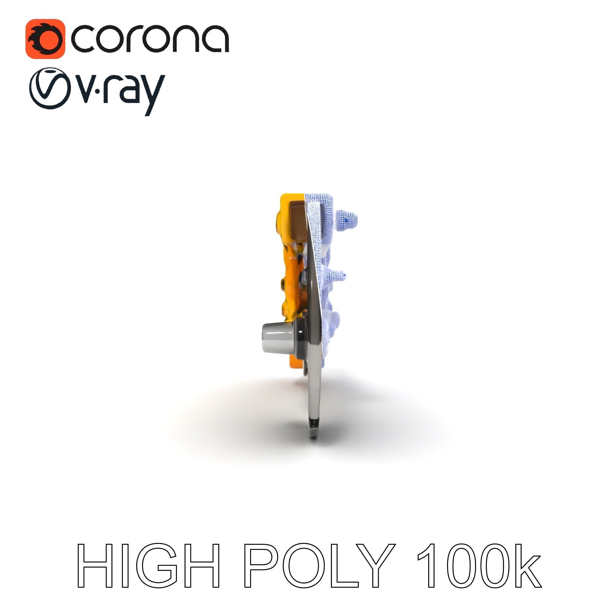 HeavyDuty Bolt Cutter D Model Pack Low-poly 3D model_11