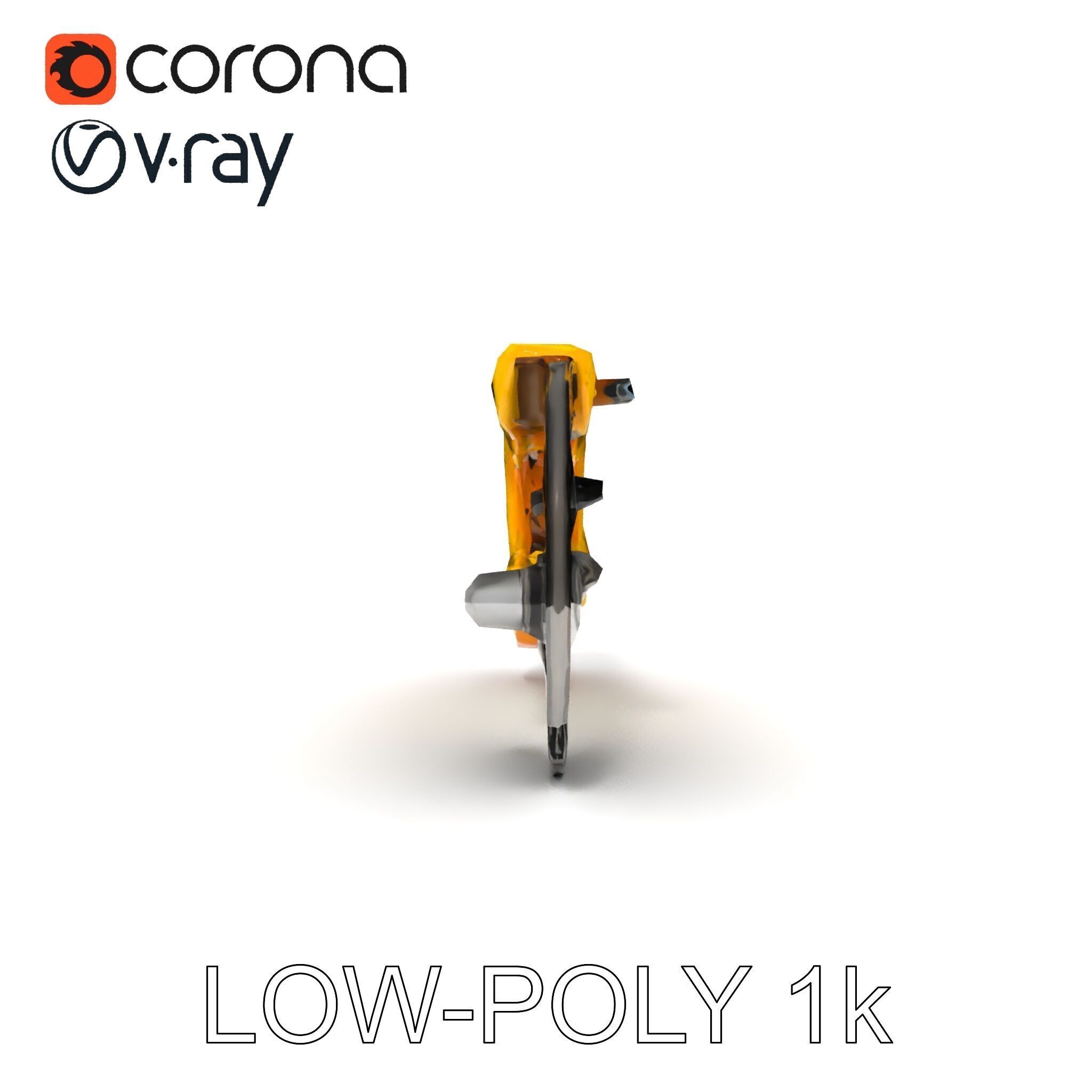 HeavyDuty Bolt Cutter D Model Pack Low-poly 3D model_7