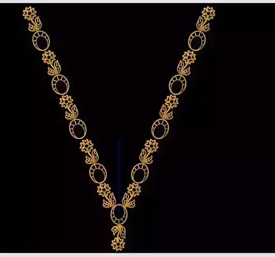 floral necklace 3dm file