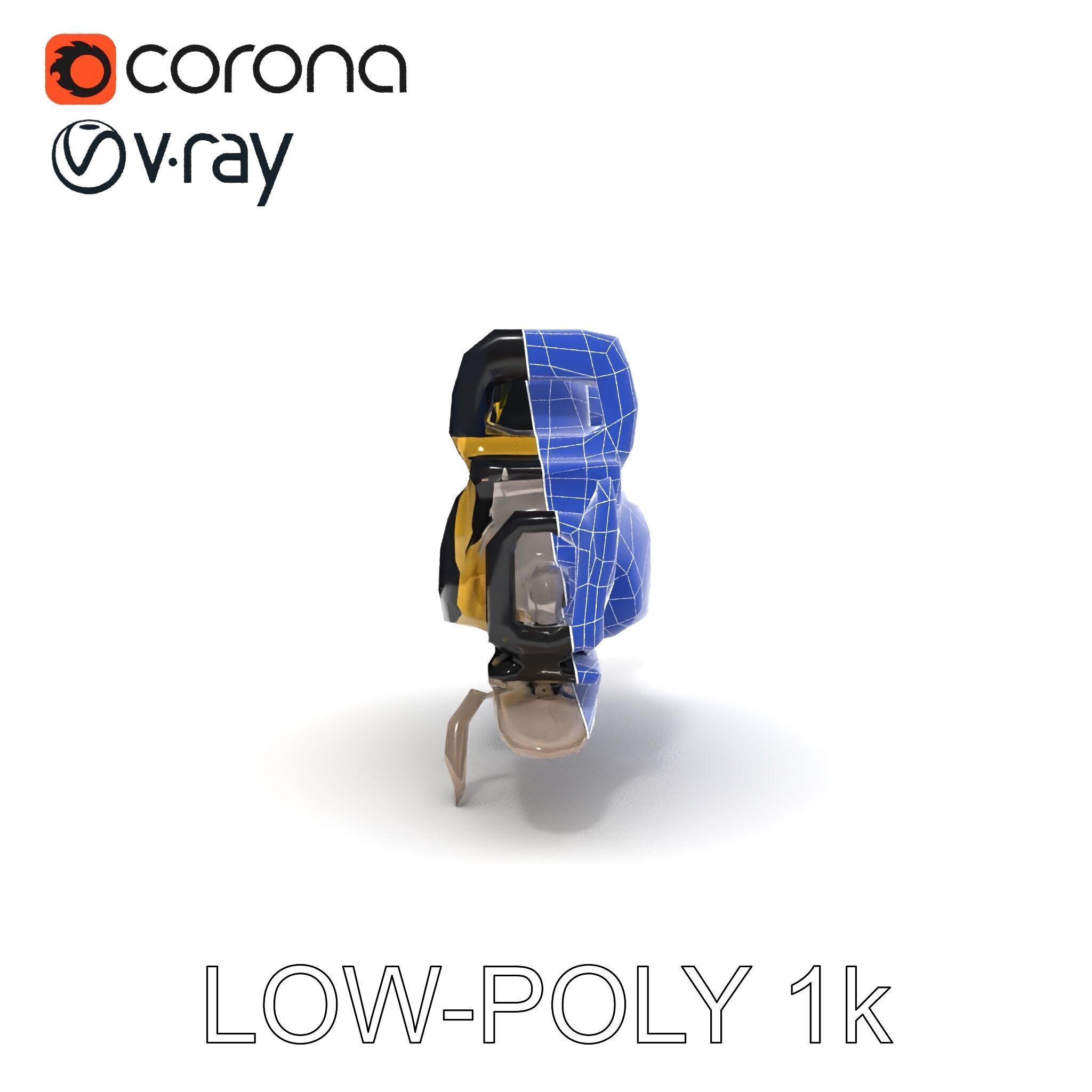 Cordless Electric Saw D Model Pack Low-poly 3D model_25